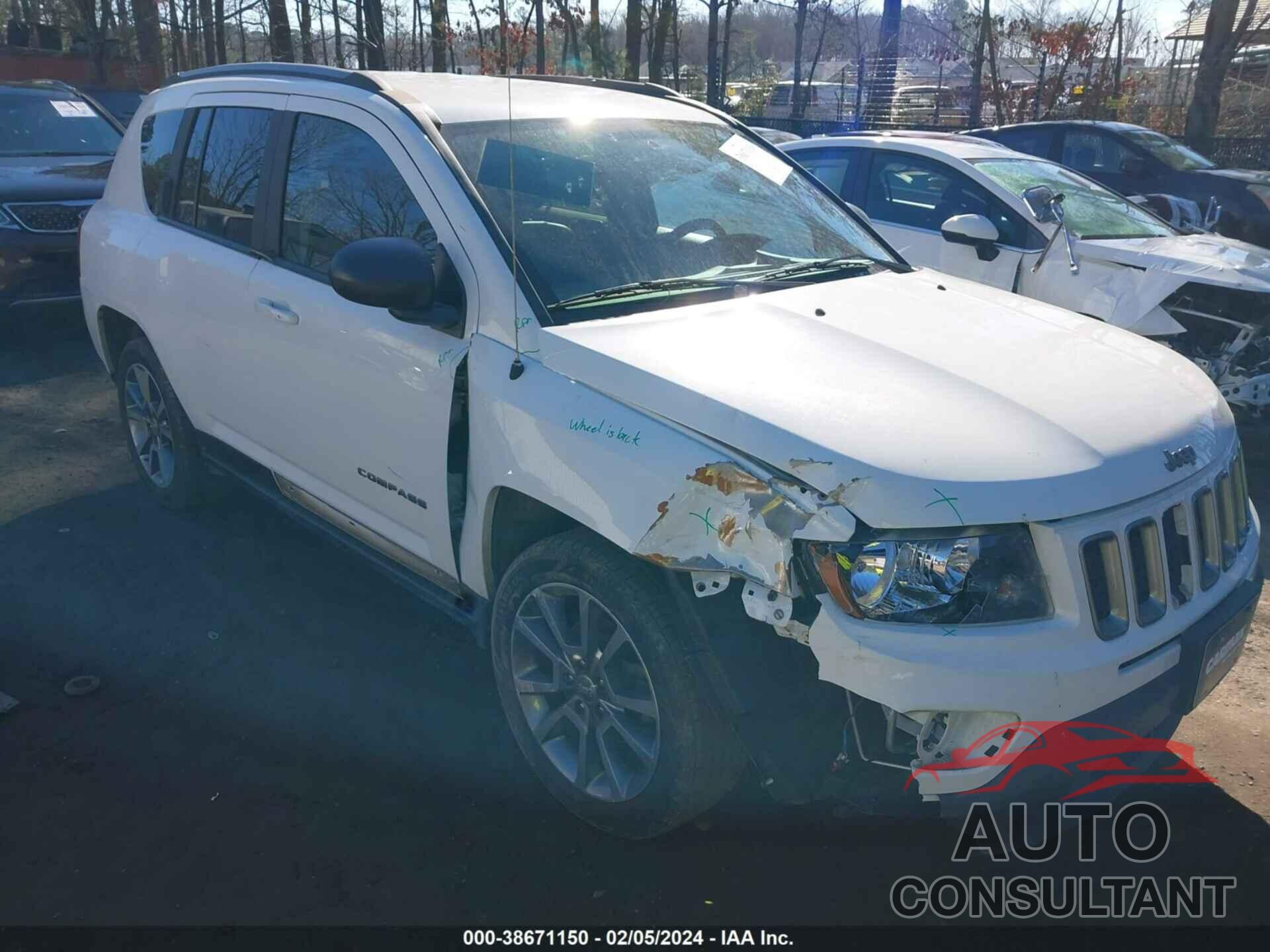 JEEP COMPASS 2017 - 1C4NJCBAXHD173362