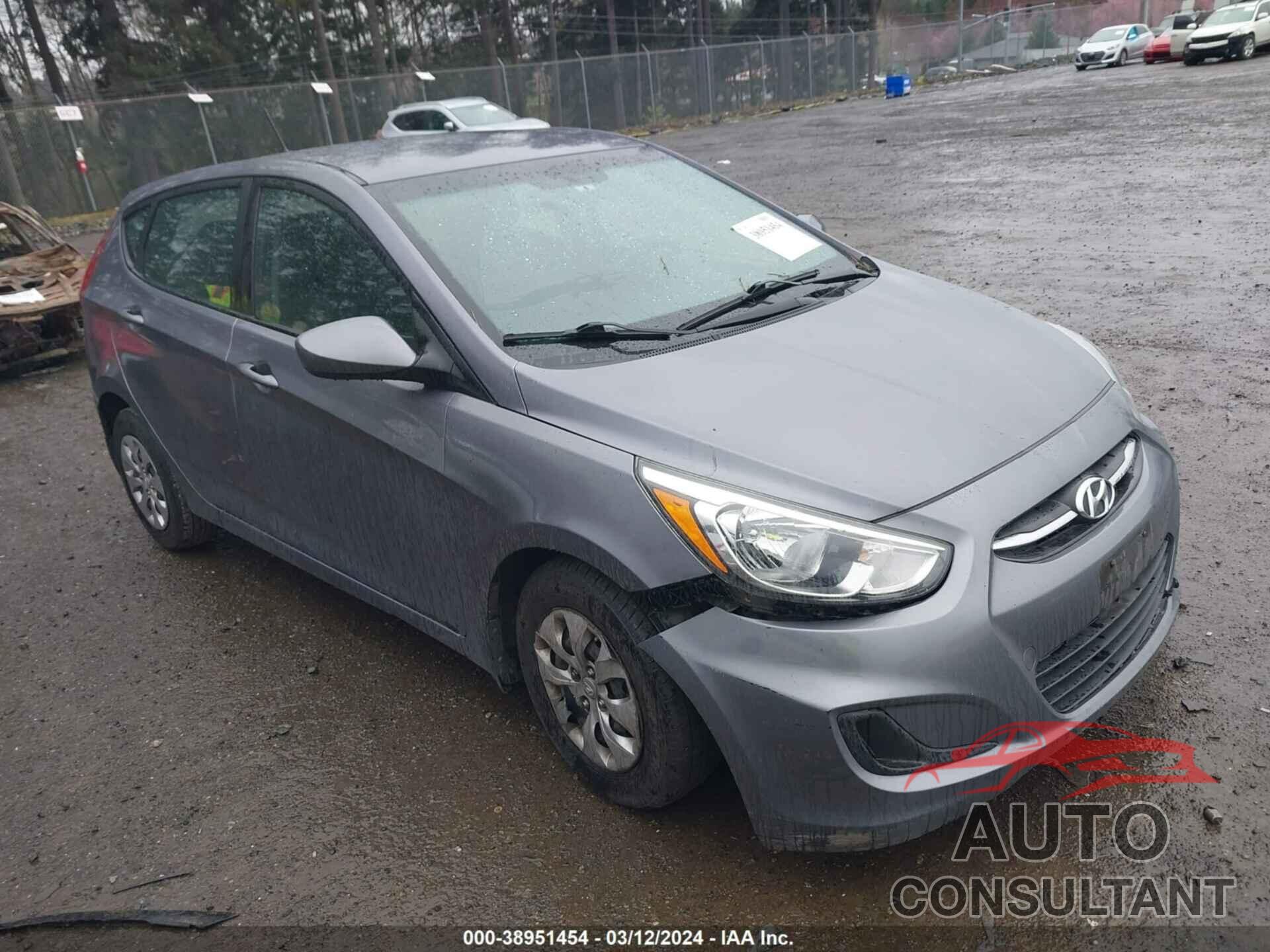 HYUNDAI ACCENT 2016 - KMHCT5AE3GU272598