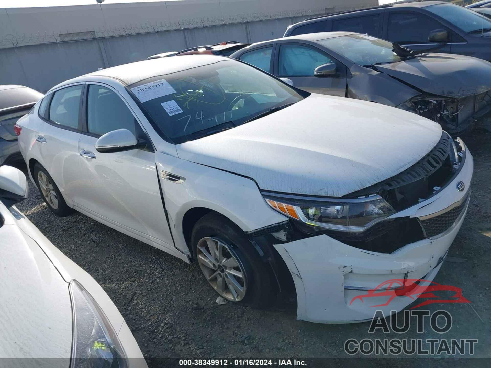 KIA OPTIMA 2016 - 5XXGT4L3XGG043062