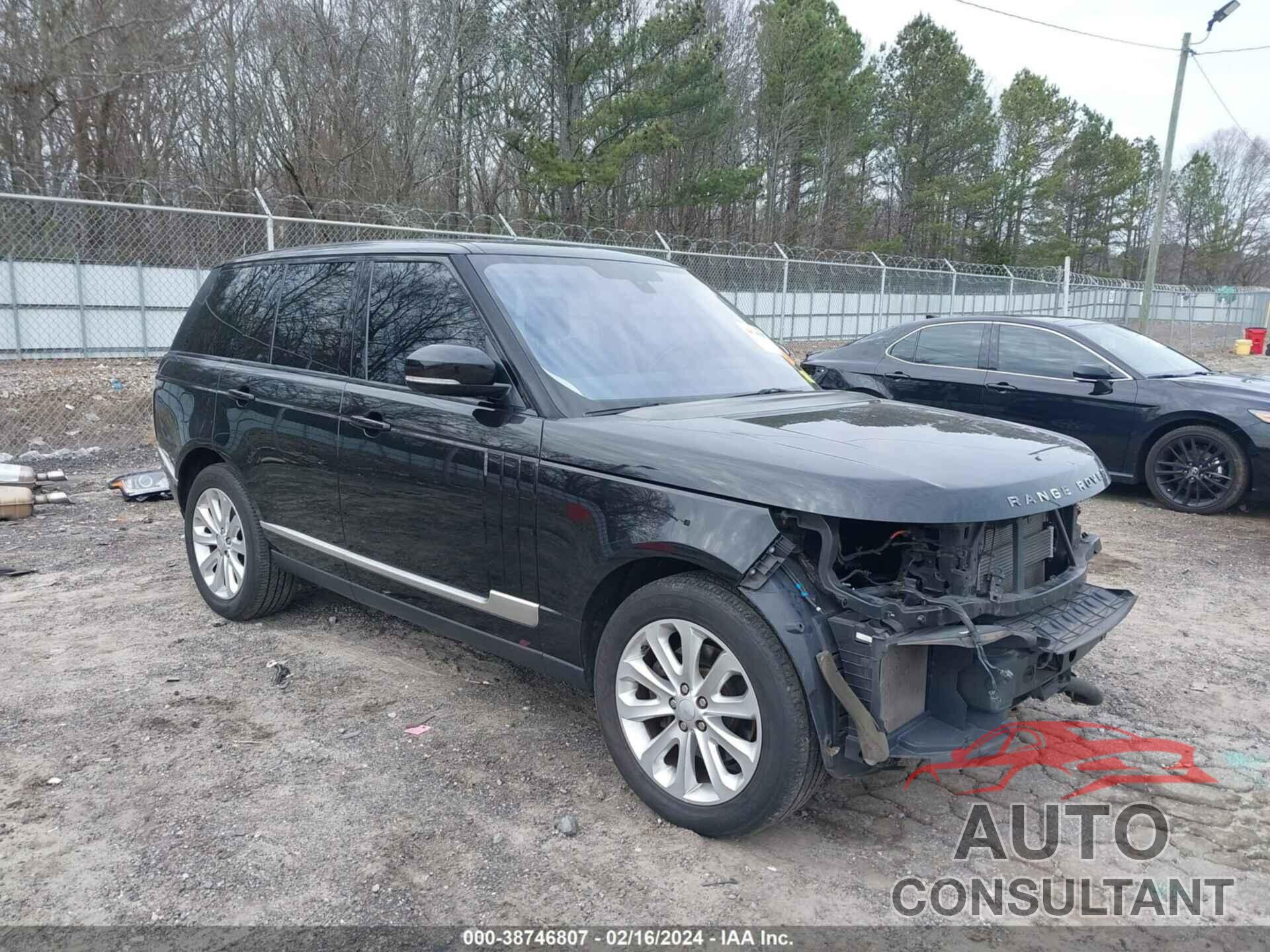 LAND ROVER RANGE ROVER 2016 - SALGS2KF9GA270377