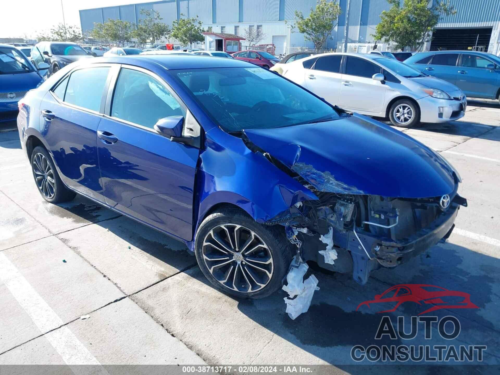 TOYOTA COROLLA 2016 - 2T1BURHE5GC497922