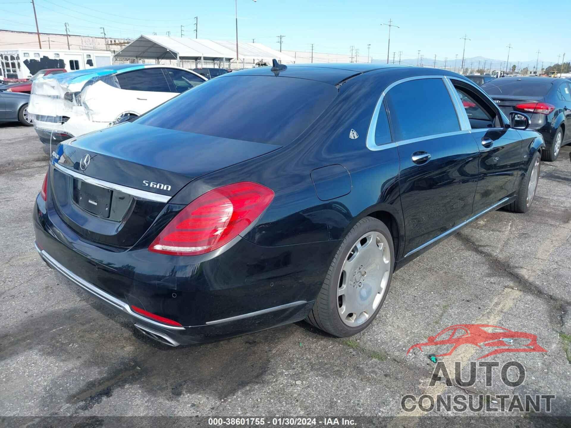 MERCEDES-BENZ MAYBACH S 600 2016 - WDDUX7GB1GA215958