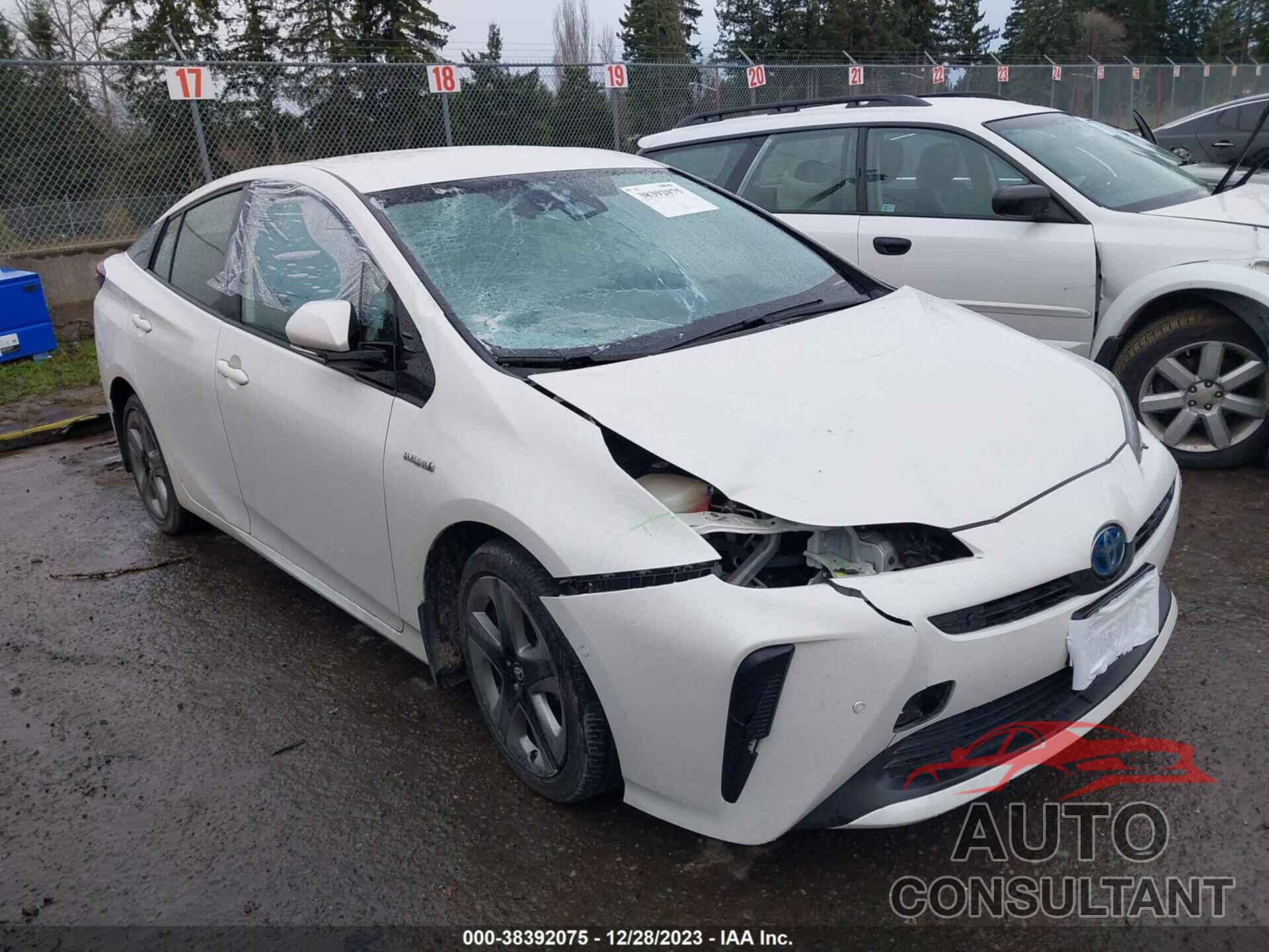 TOYOTA PRIUS 2020 - JTDKARFU1L3107114