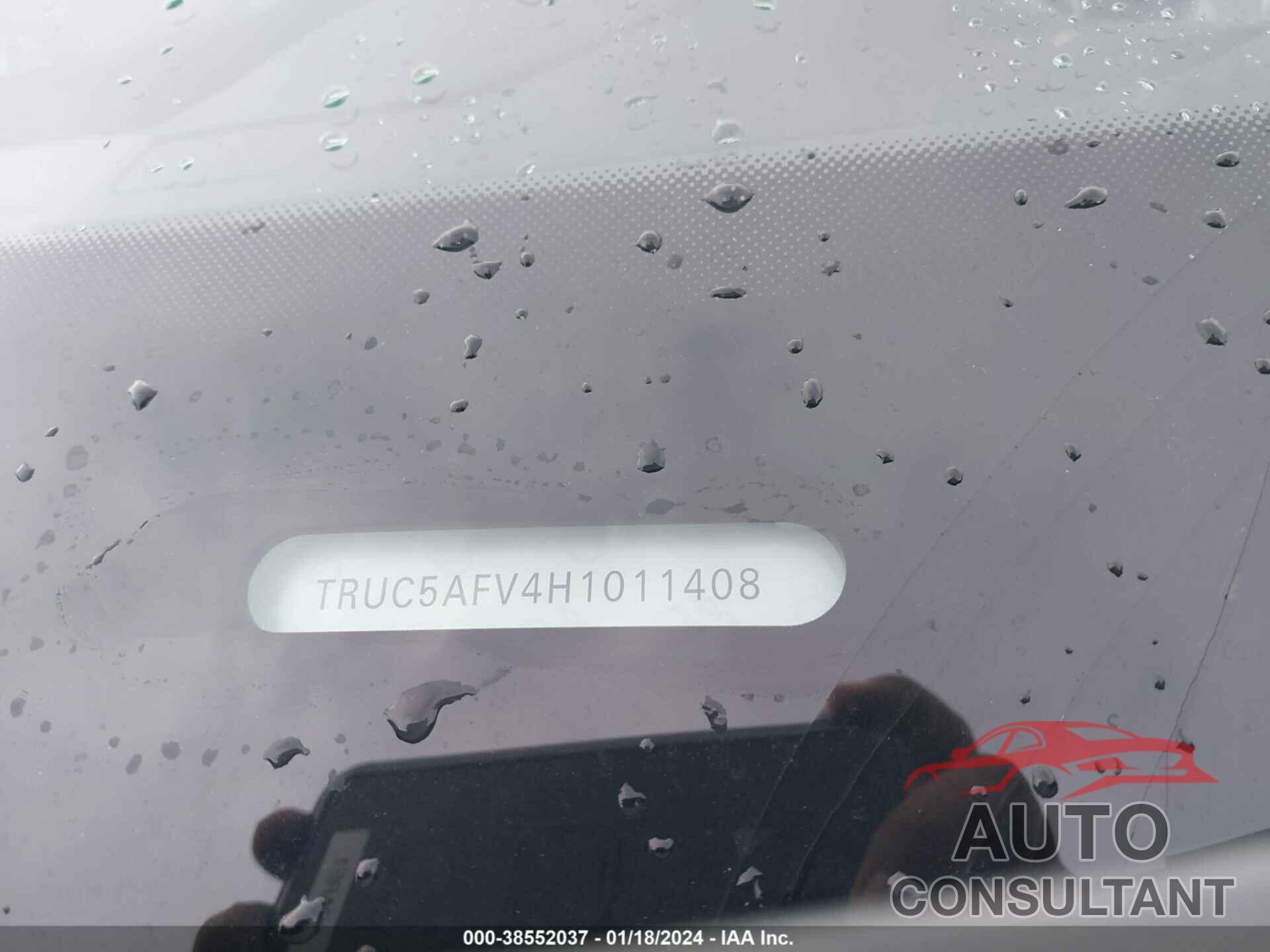 AUDI TT 2017 - TRUC5AFV4H1011408