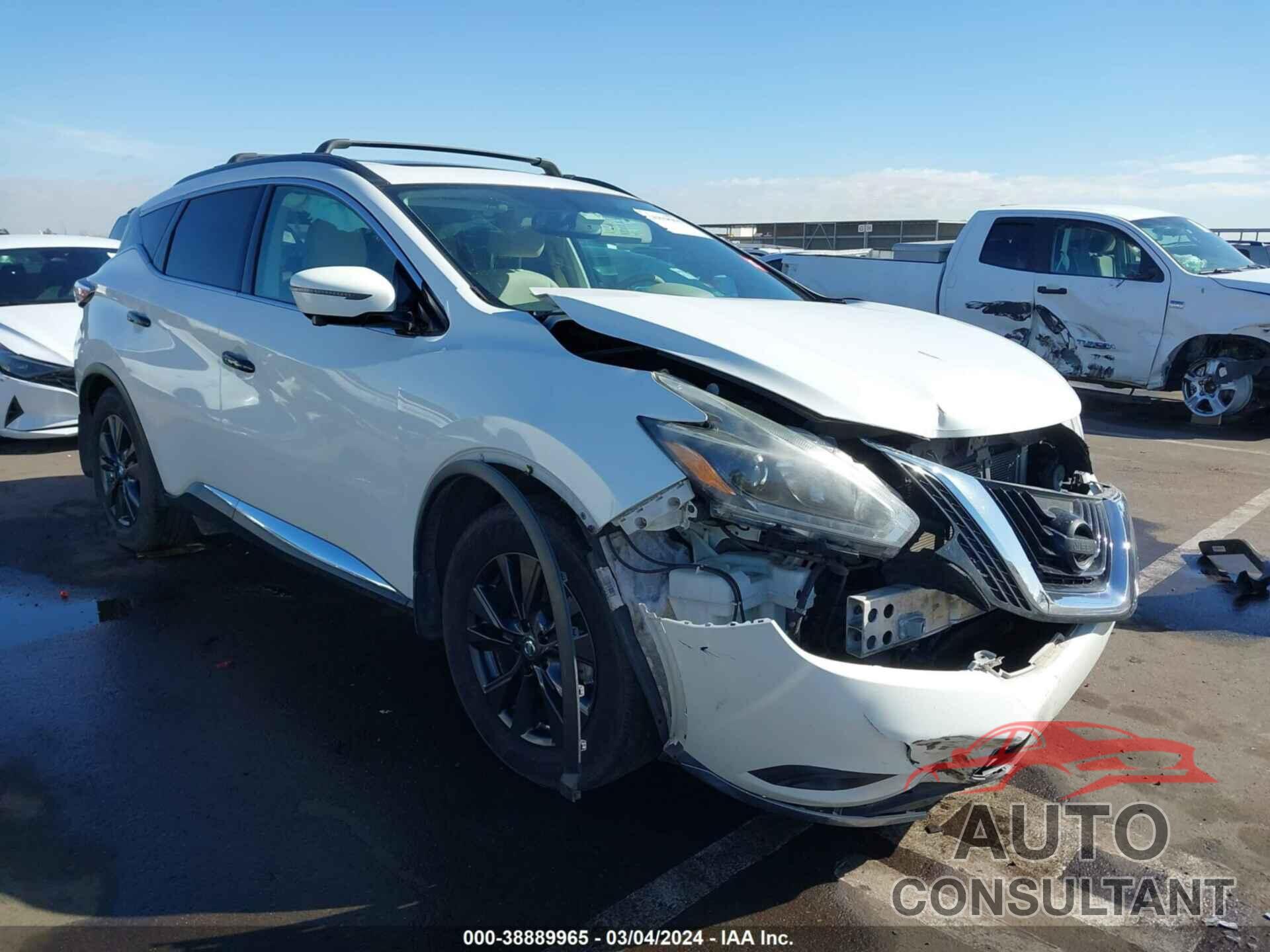 NISSAN MURANO 2018 - 5N1AZ2MH8JN146216