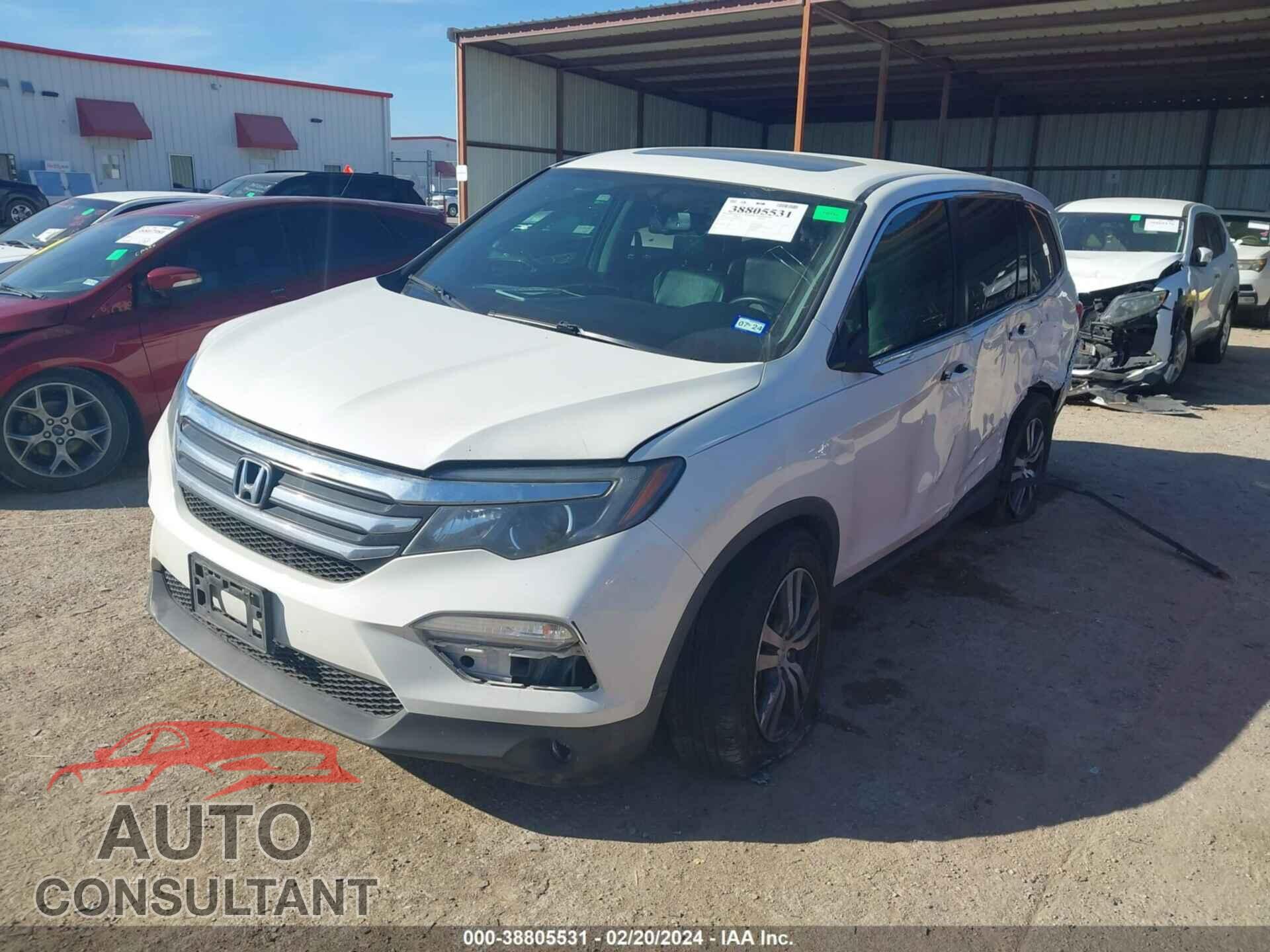 HONDA PILOT 2017 - 5FNYF5H56HB036237