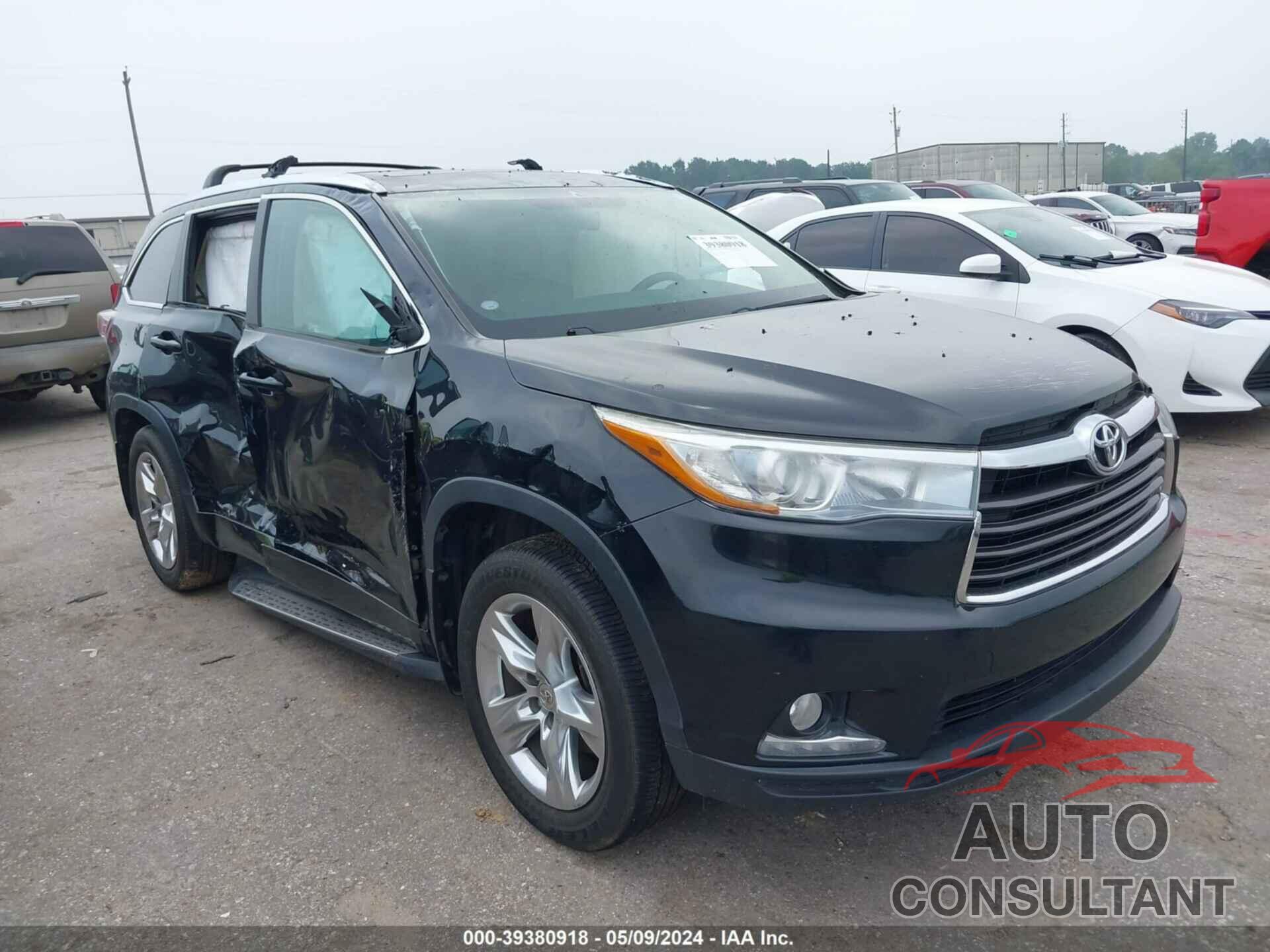 TOYOTA HIGHLANDER 2014 - 5TDYKRFH1ES004867