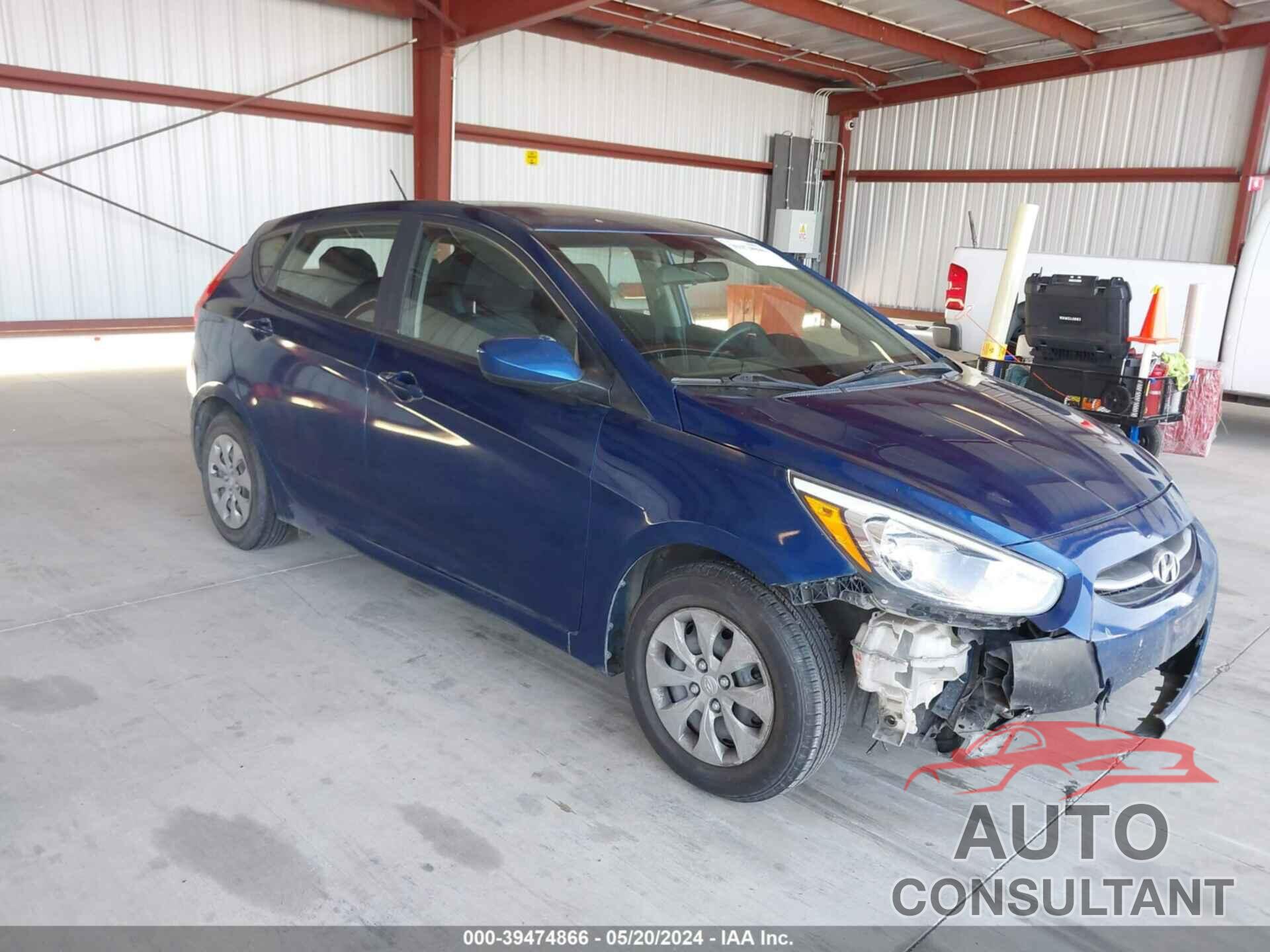 HYUNDAI ACCENT 2017 - KMHCT5AE9HU316685