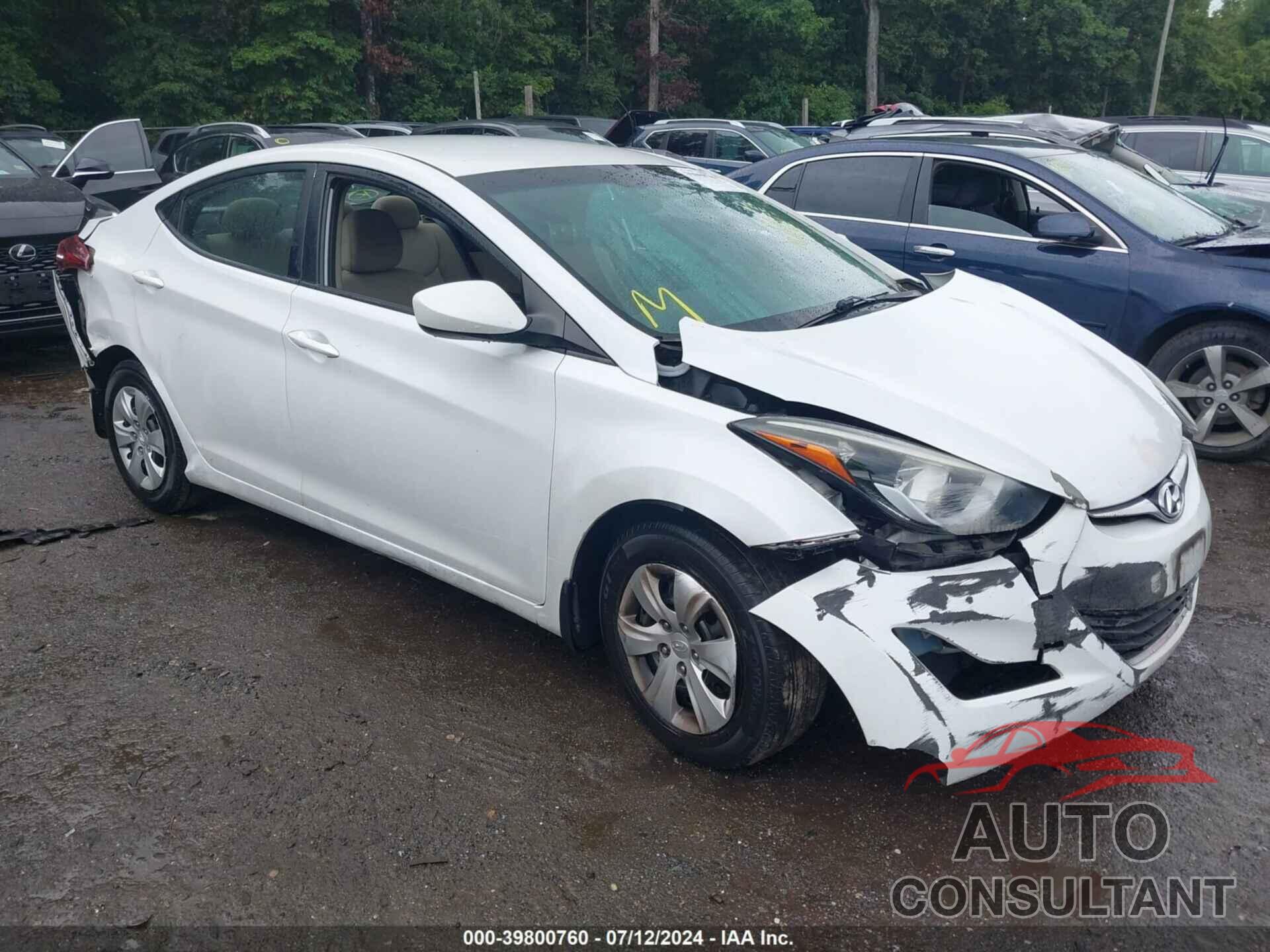 HYUNDAI ELANTRA 2016 - 5NPDH4AE1GH775027