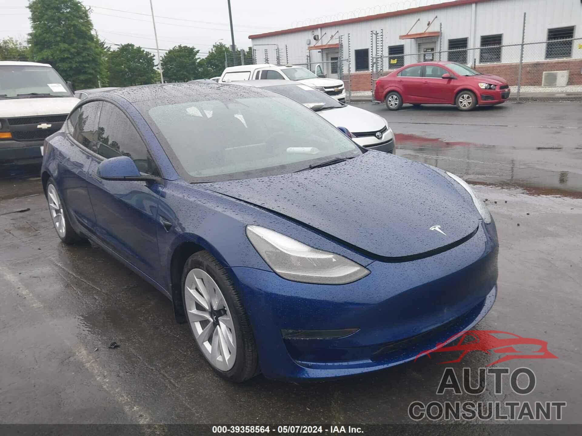 TESLA MODEL 3 2022 - 5YJ3E1EB4NF256200