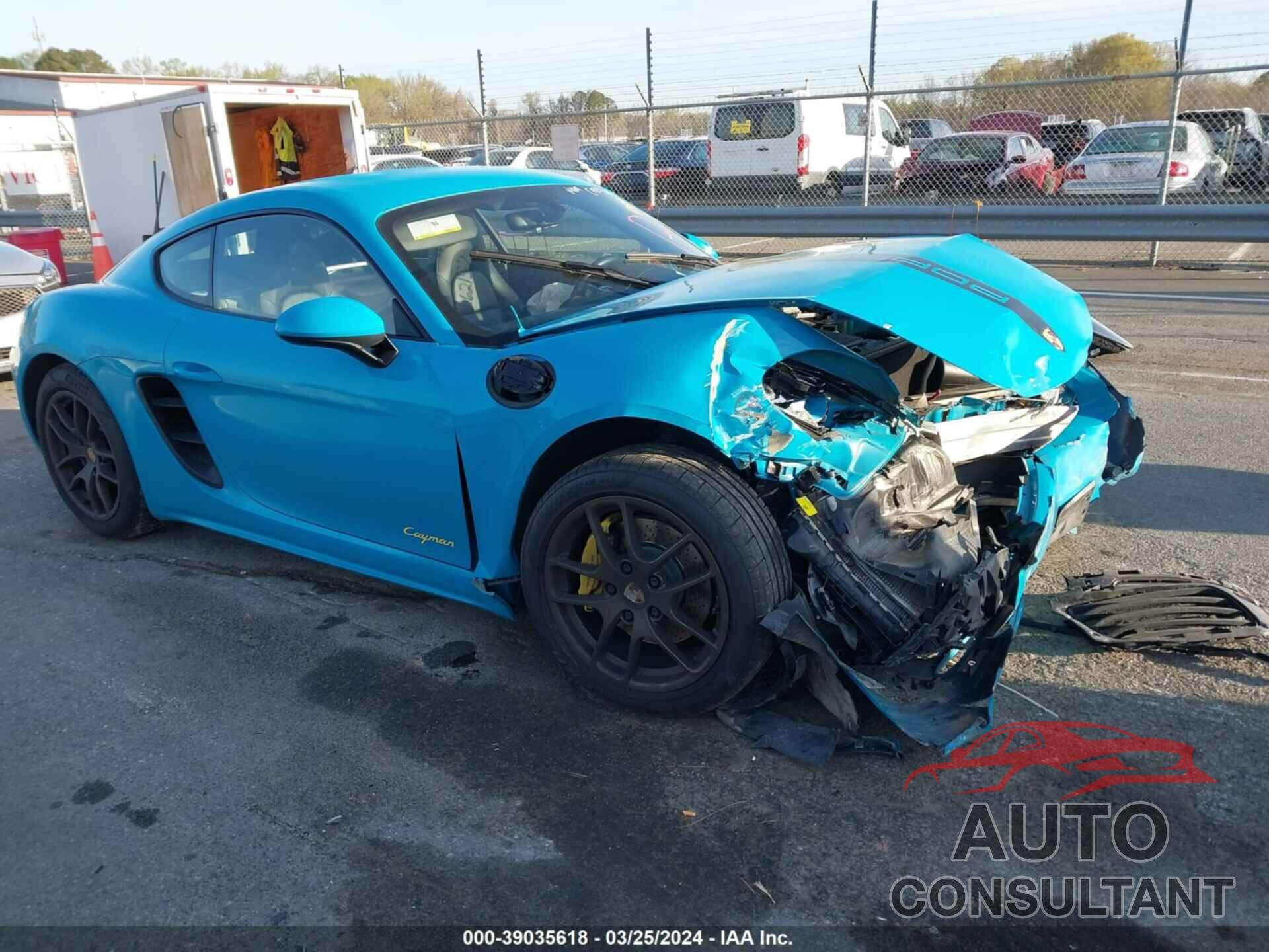 PORSCHE CAYMAN 2018 - WP0AA2A84JK262157