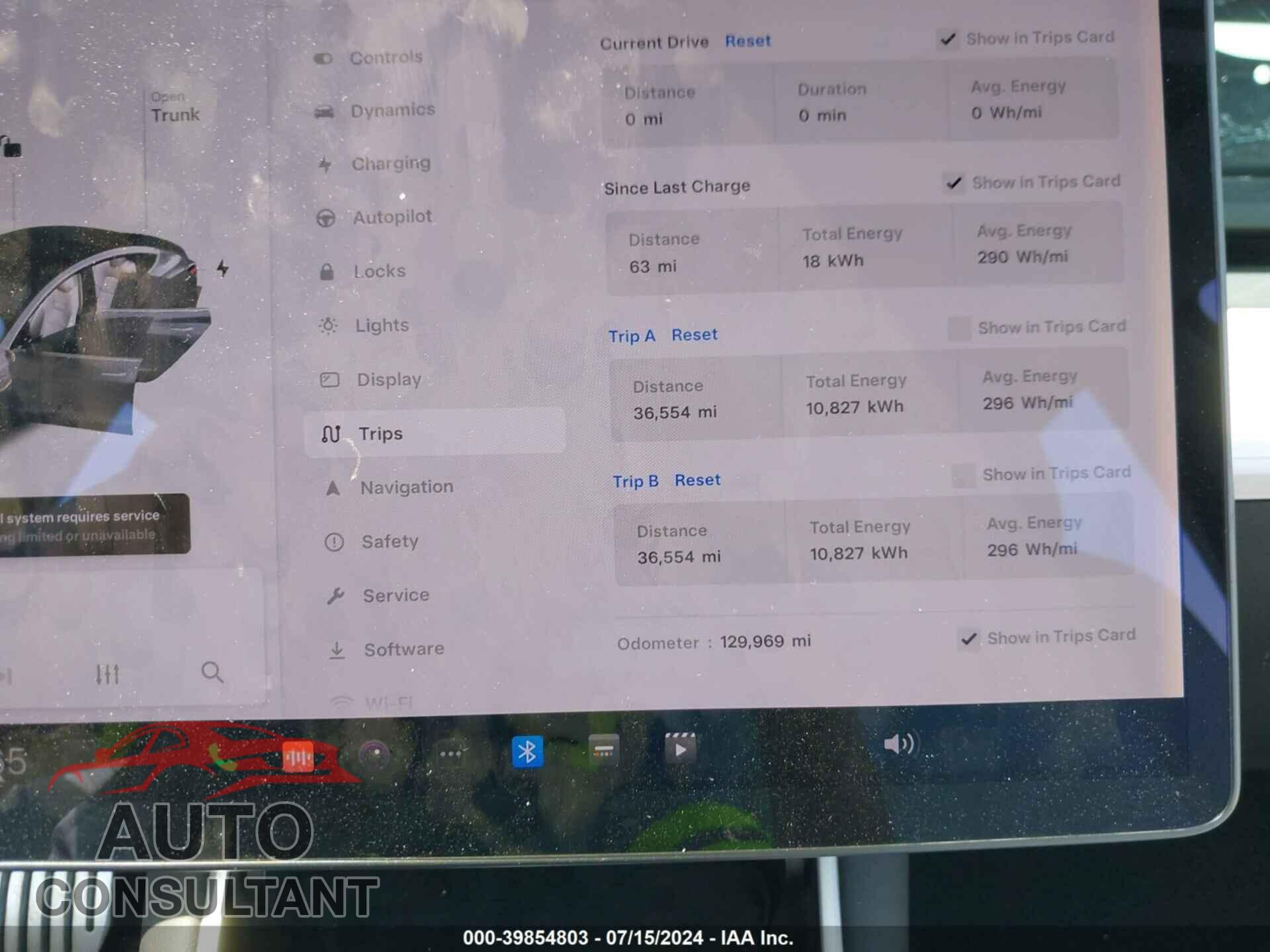 TESLA MODEL 3 2019 - 5YJ3E1EB9KF393676