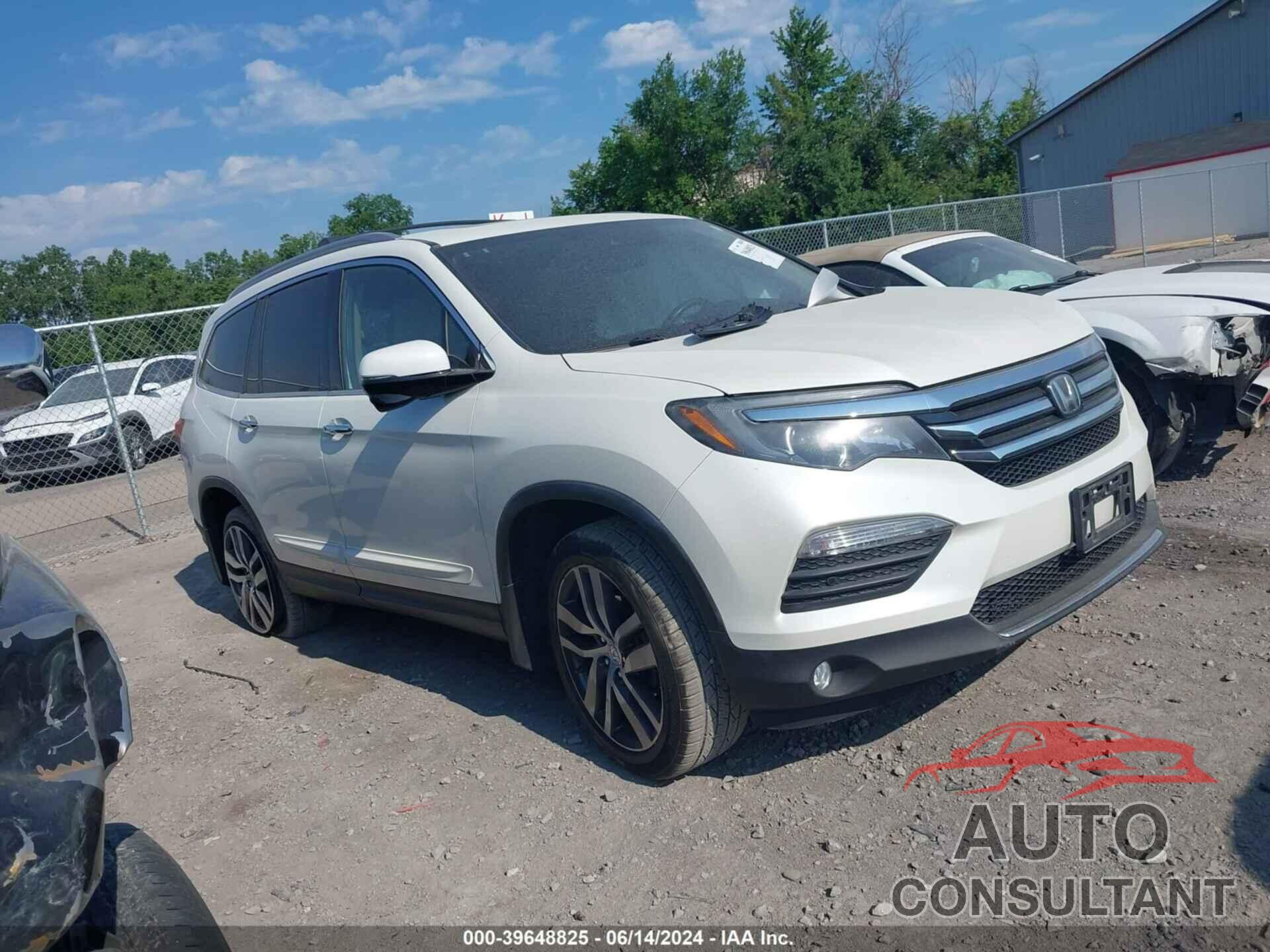 HONDA PILOT 2016 - 5FNYF6H9XGB089353