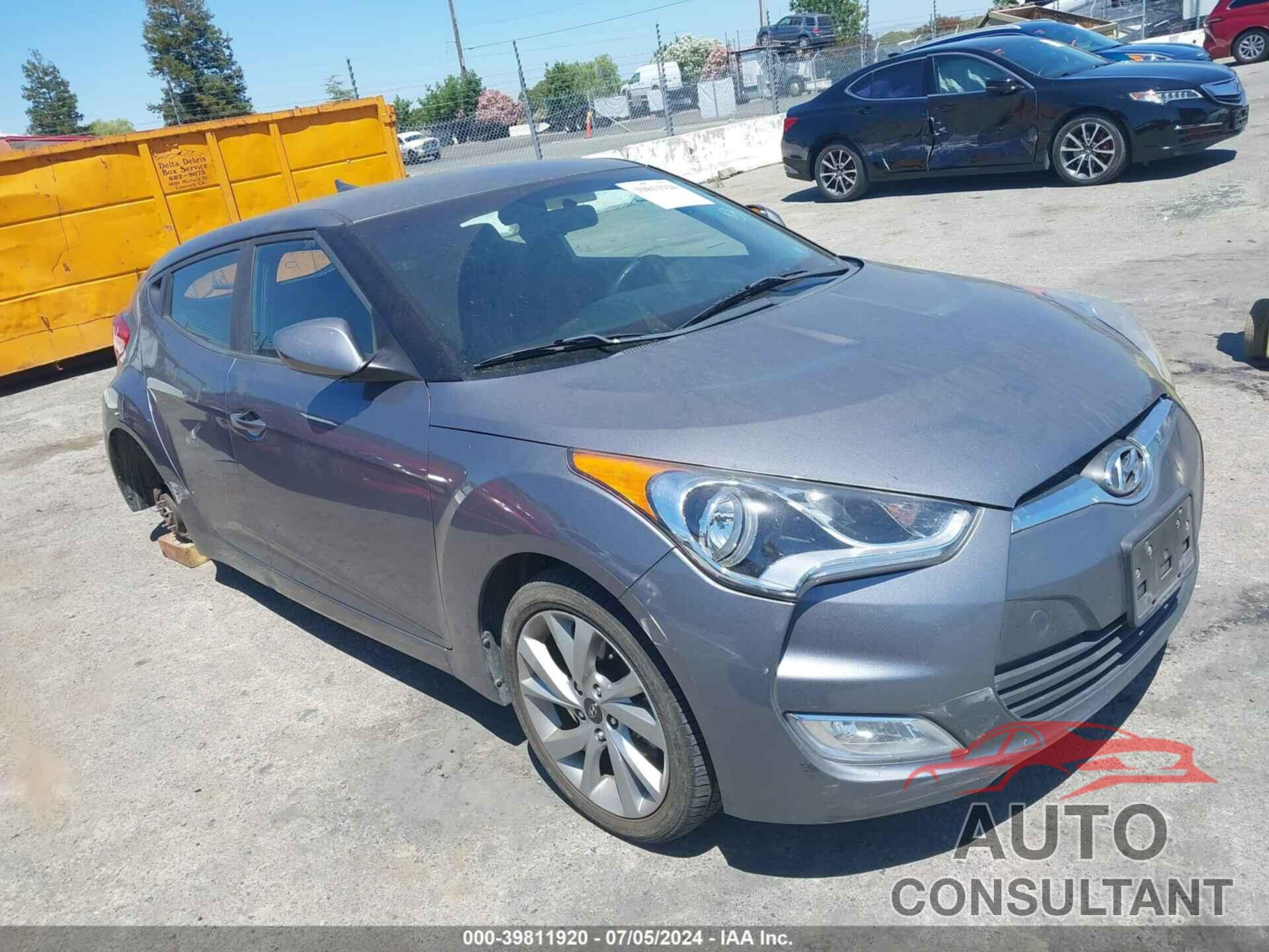 HYUNDAI VELOSTER 2017 - KMHTC6AD9HU311063