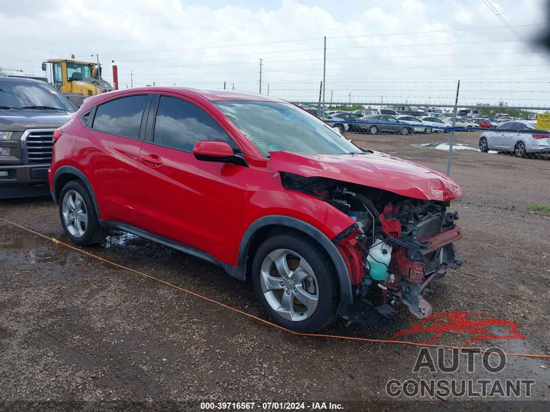 HONDA HR-V 2016 - 3CZRU5H36GM726471