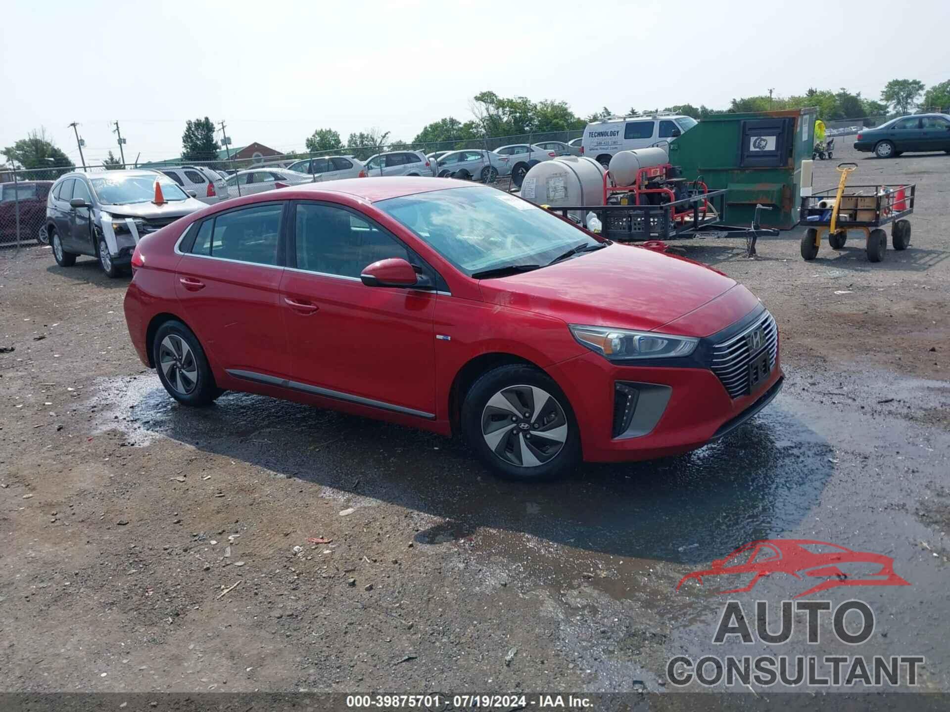 HYUNDAI IONIQ HYBRID 2019 - KMHC75LC2KU105657