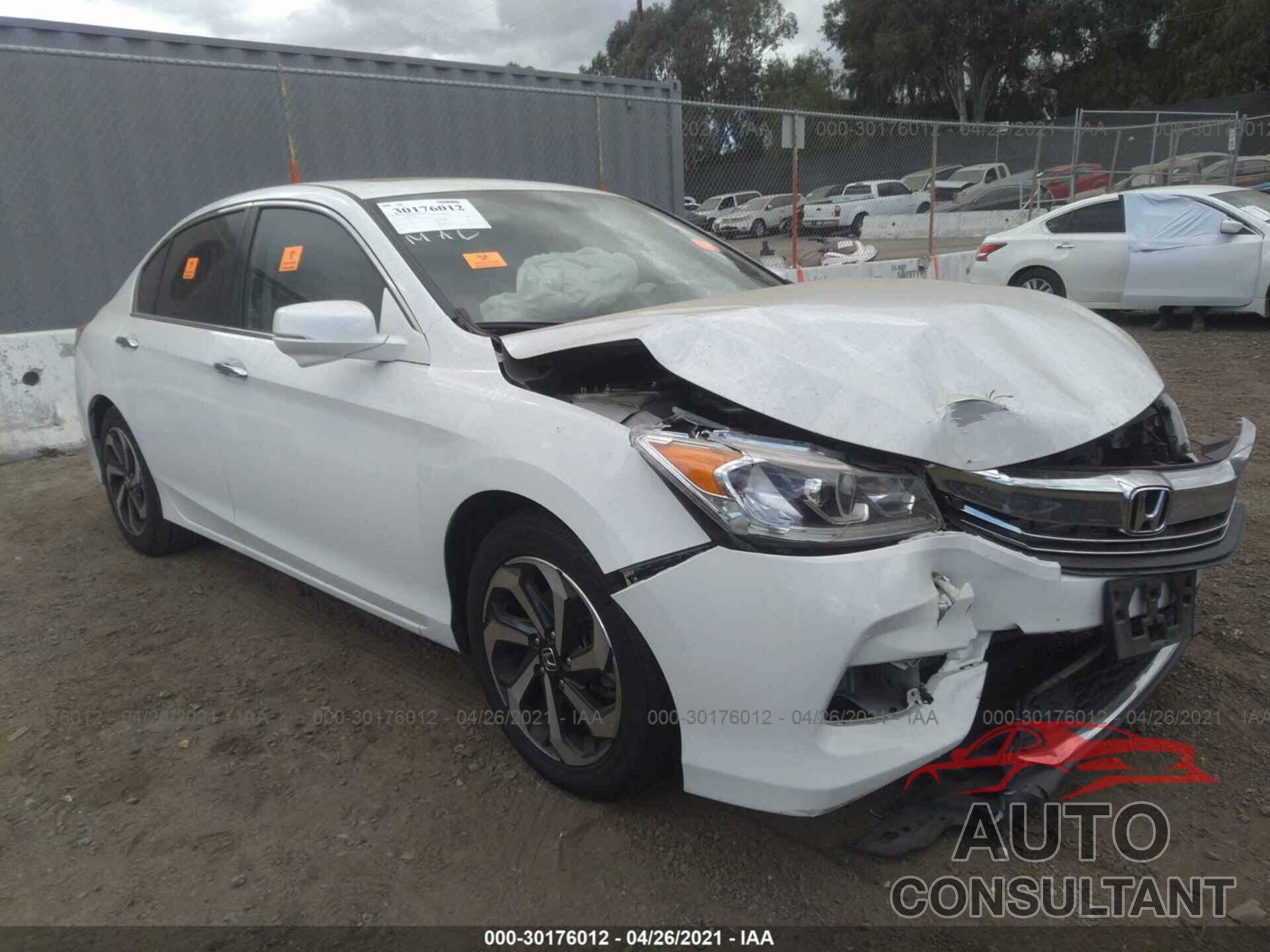 HONDA ACCORD SEDAN 2017 - 1HGCR2F84HA109161