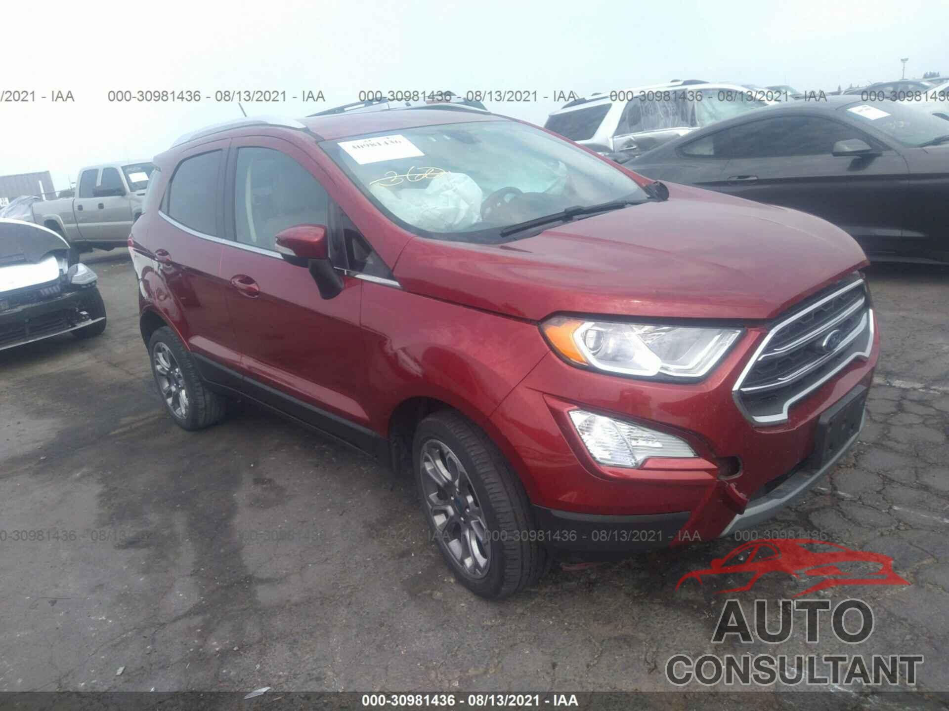 FORD ECOSPORT 2018 - MAJ6P1WL6JC209326