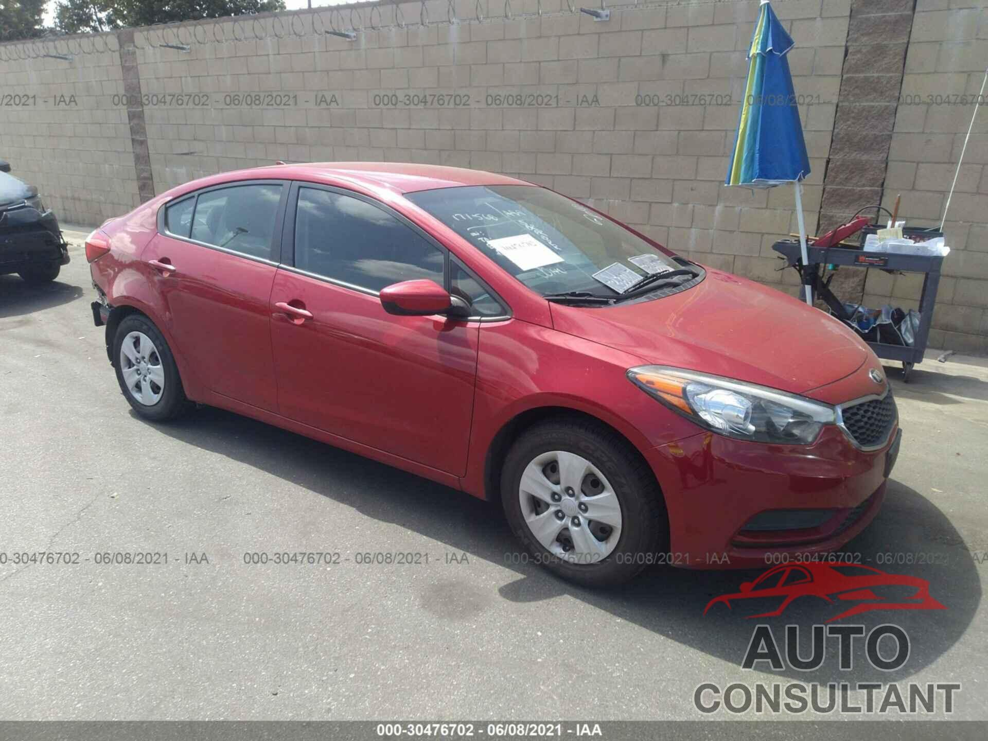 KIA FORTE 2016 - KNAFK4A66G5482238