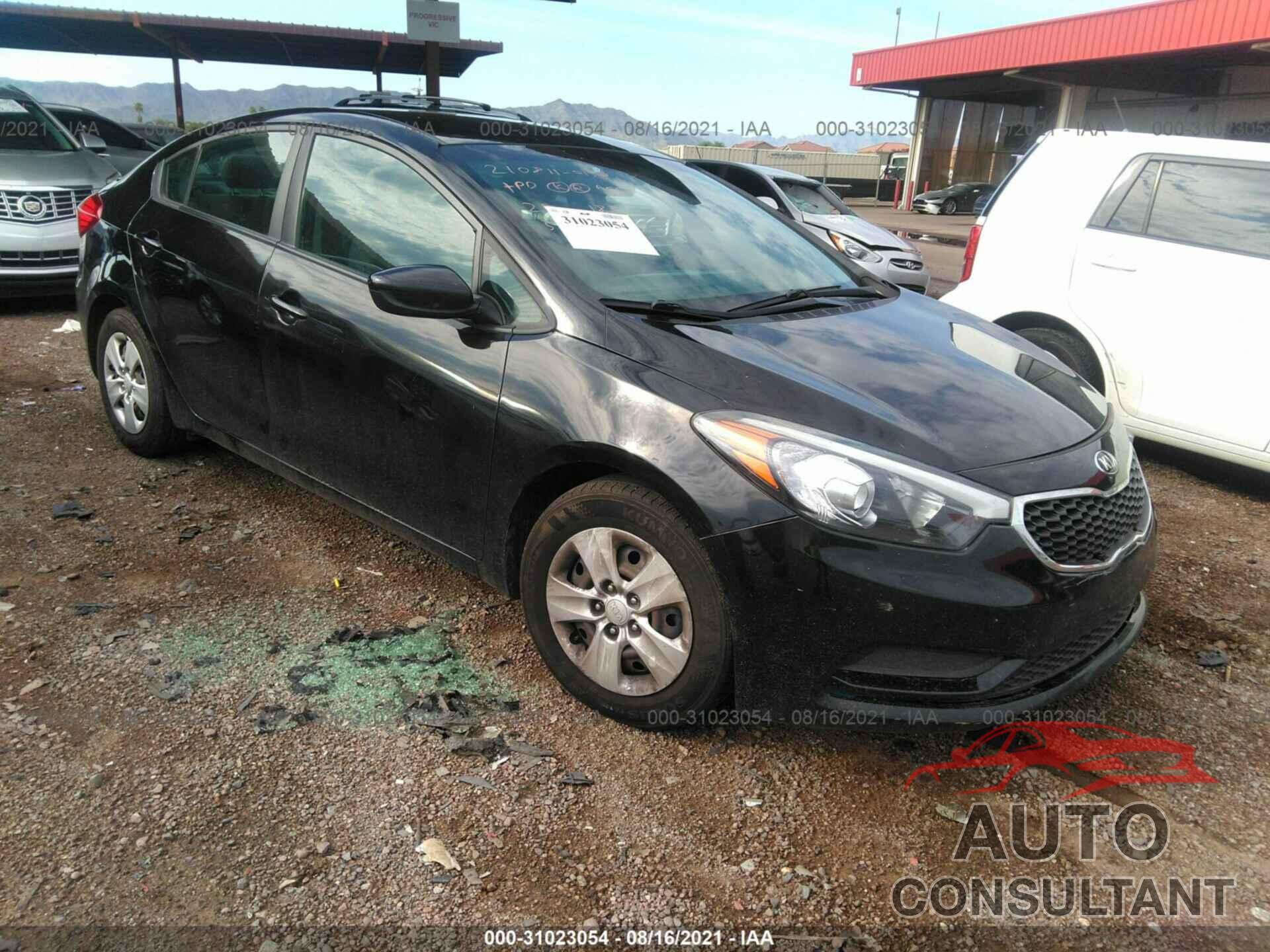 KIA FORTE 2016 - KNAFK4A66G5525606