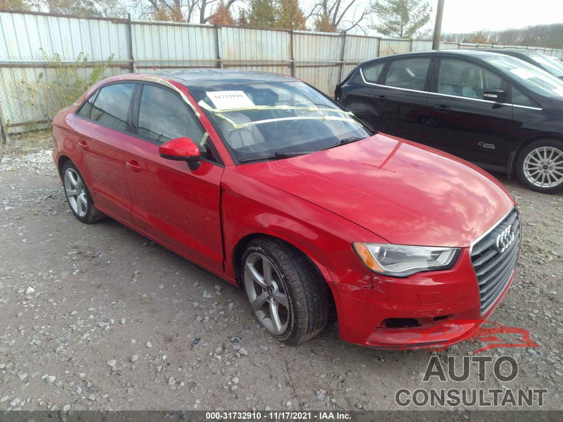 AUDI A3 2016 - WAUA7GFF3G1024203