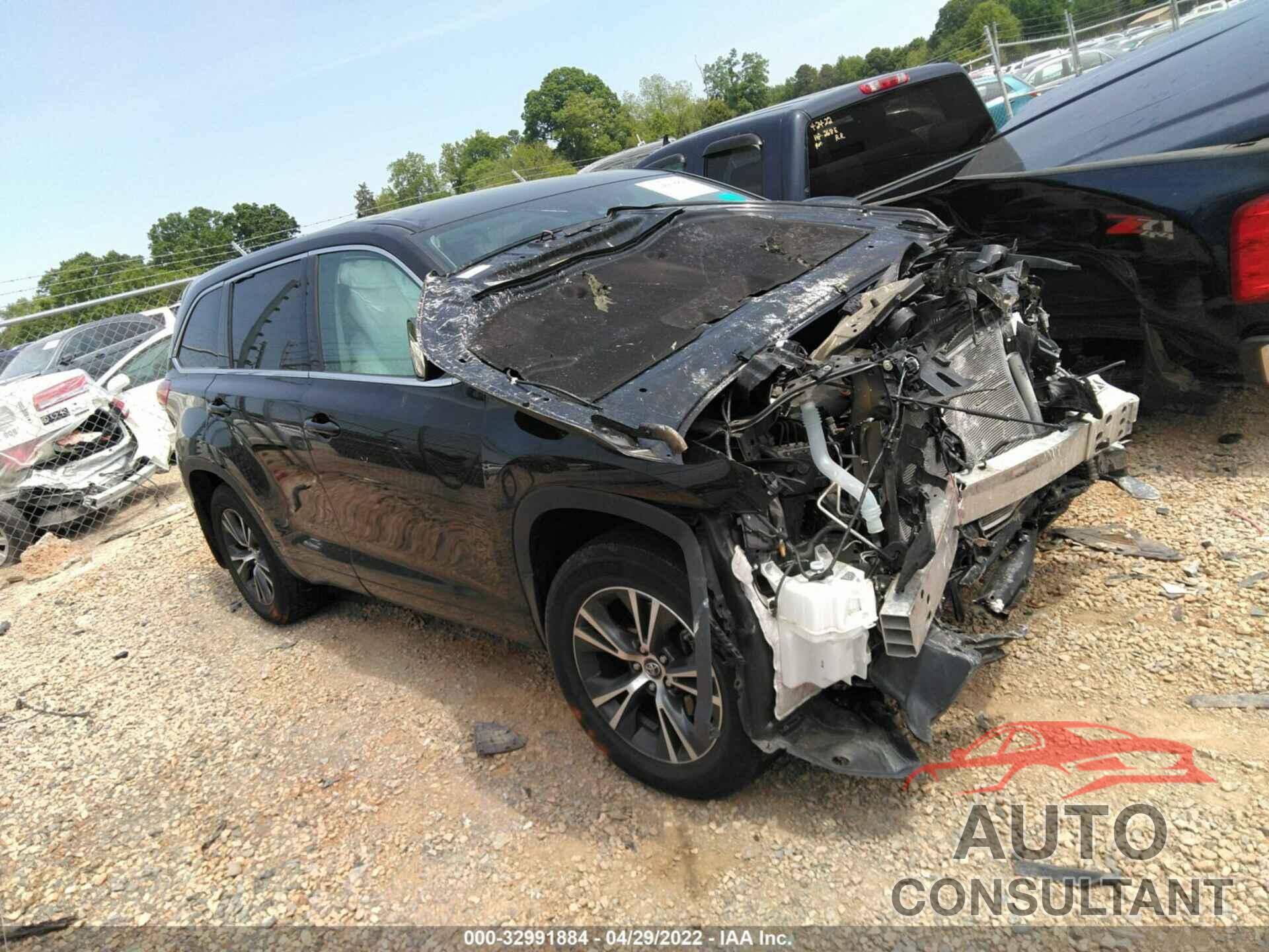 TOYOTA HIGHLANDER 2017 - 5TDBZRFH7HS424266
