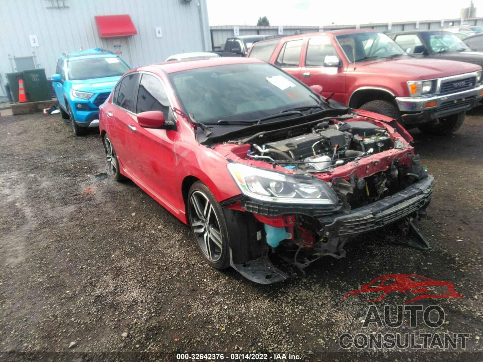 HONDA ACCORD SEDAN 2016 - 1HGCR2F57GA106761