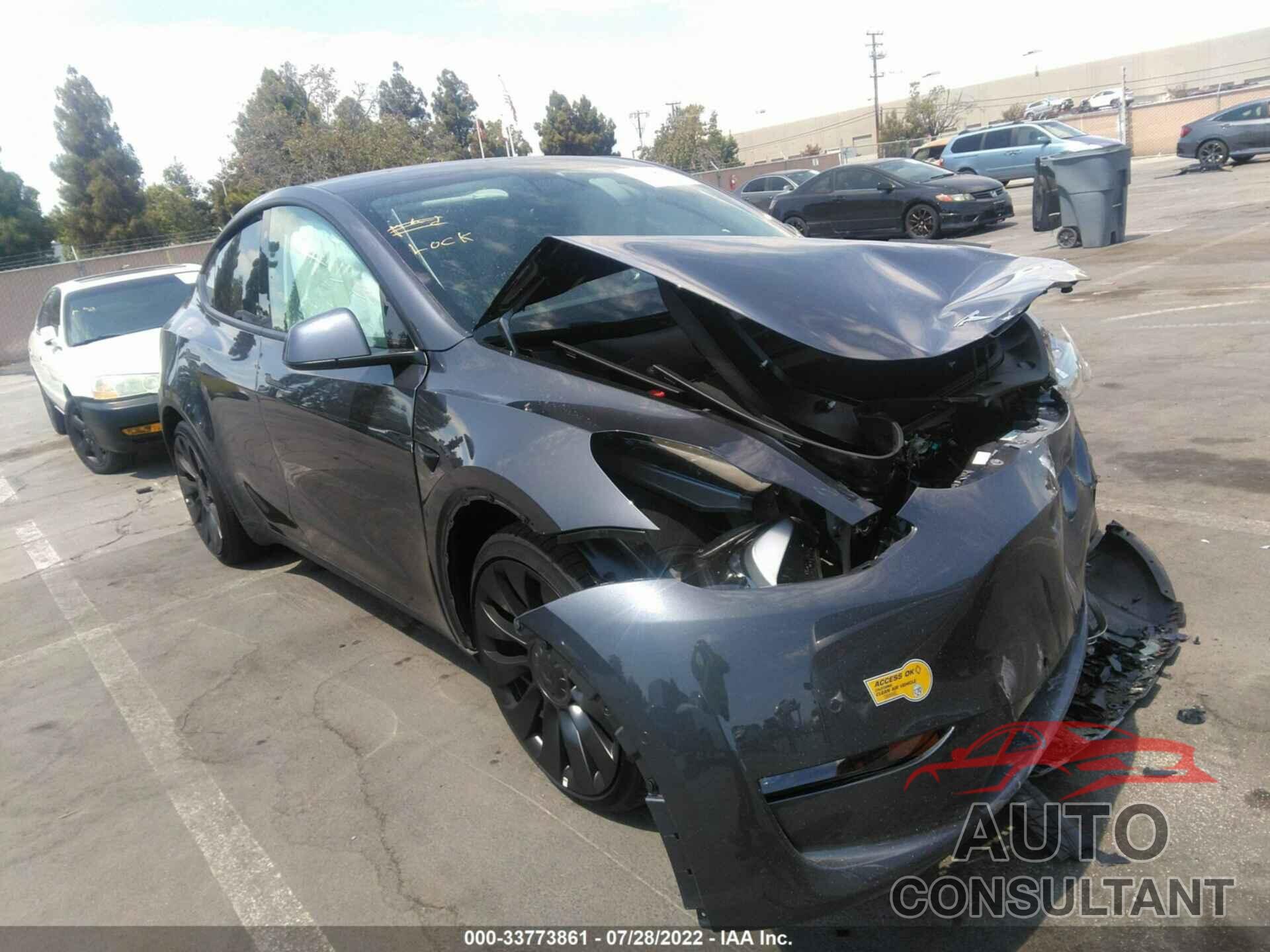 TESLA MODEL Y 2022 - 7SAYGDEF2NF344024