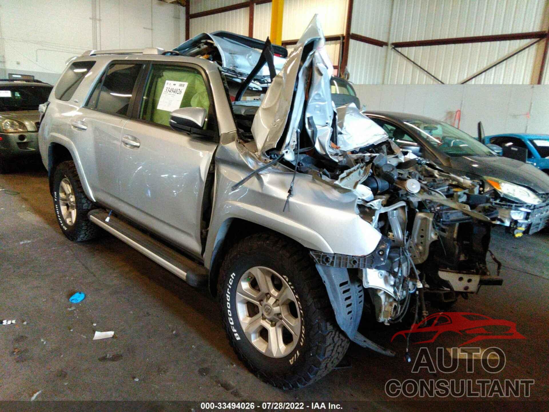 TOYOTA 4RUNNER 2016 - JTEBU5JR3G5393444