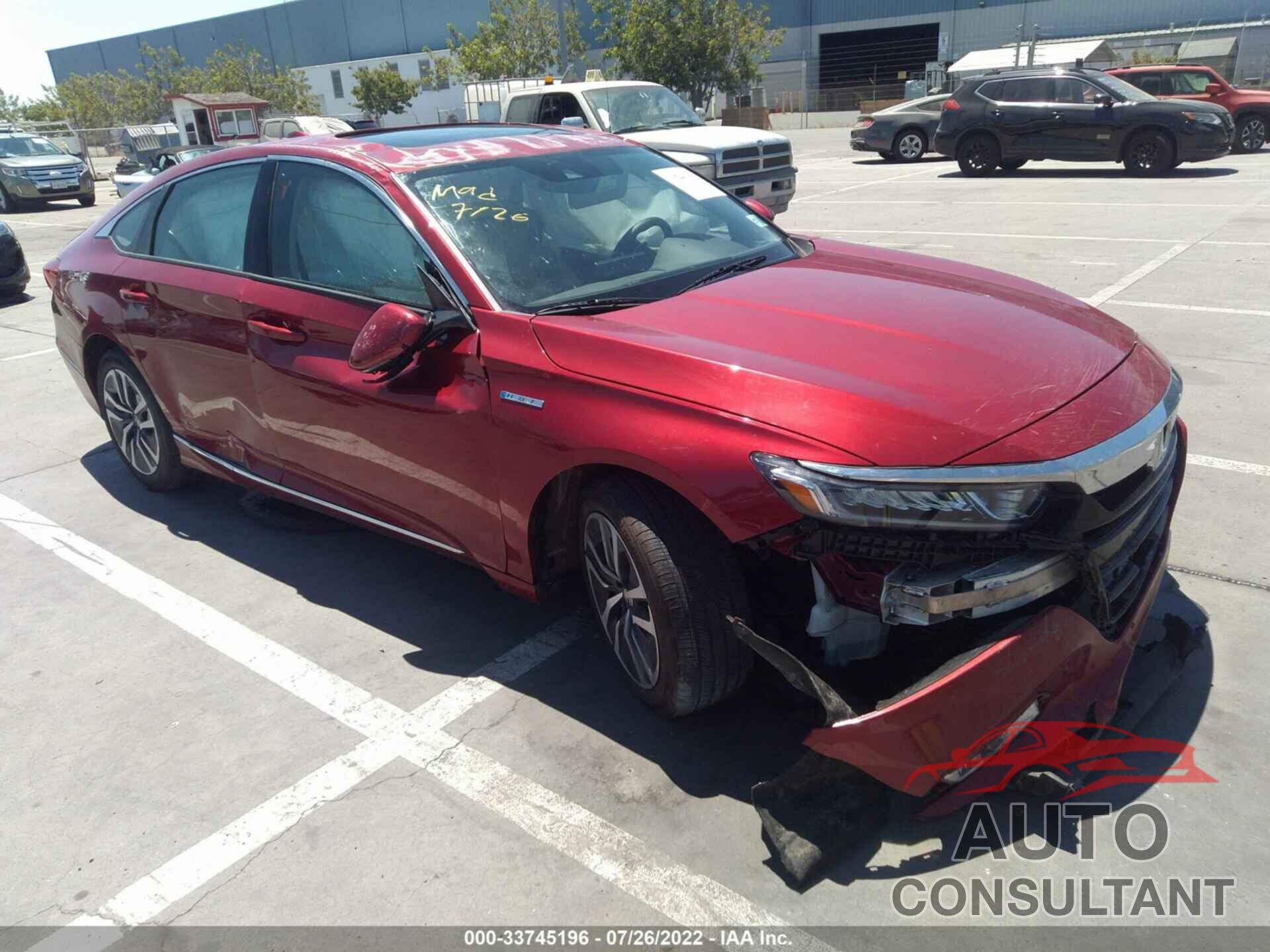 HONDA ACCORD HYBRID 2018 - 1HGCV3F54JA009851