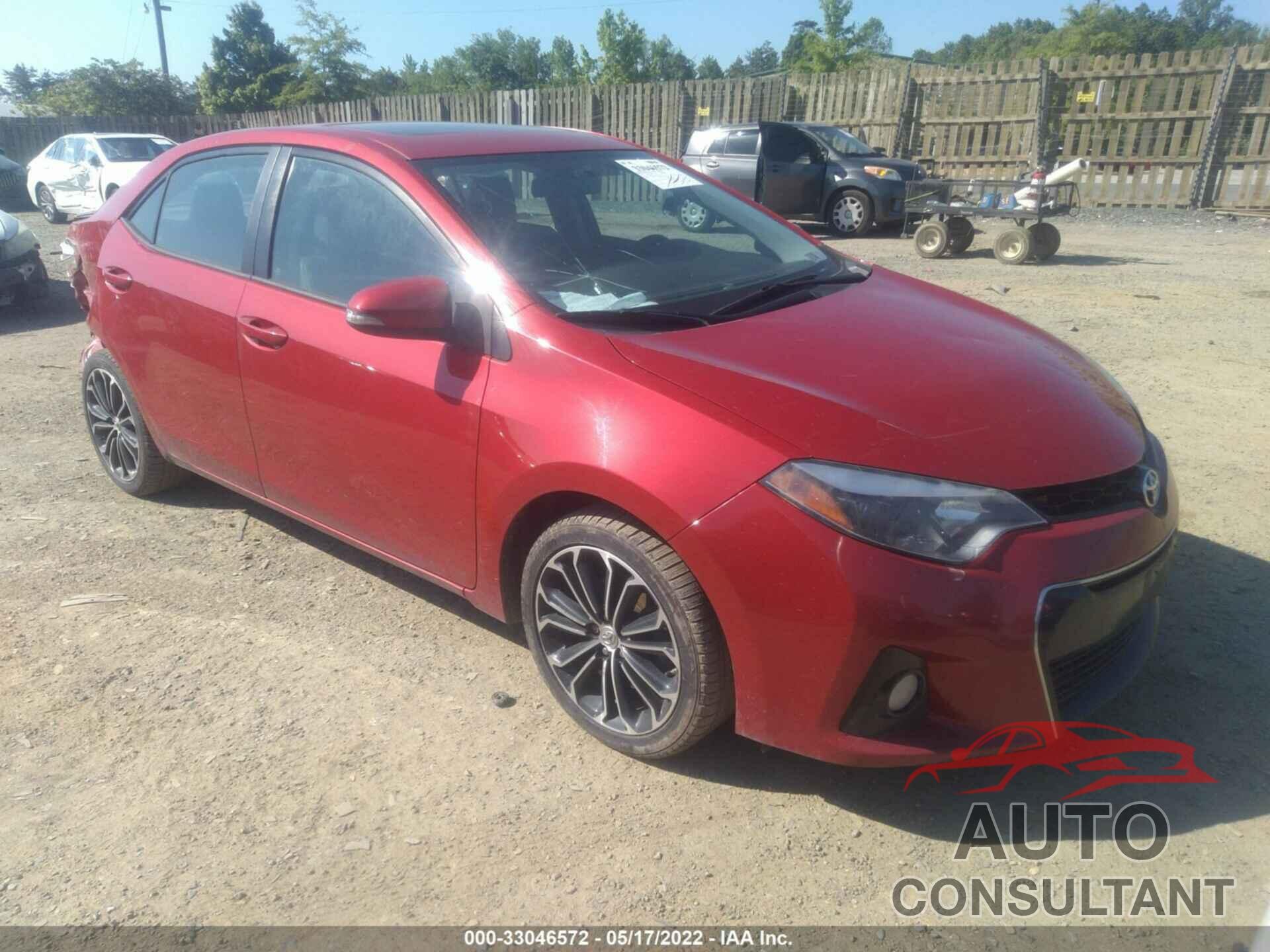 TOYOTA COROLLA 2016 - 2T1BURHE1GC707142