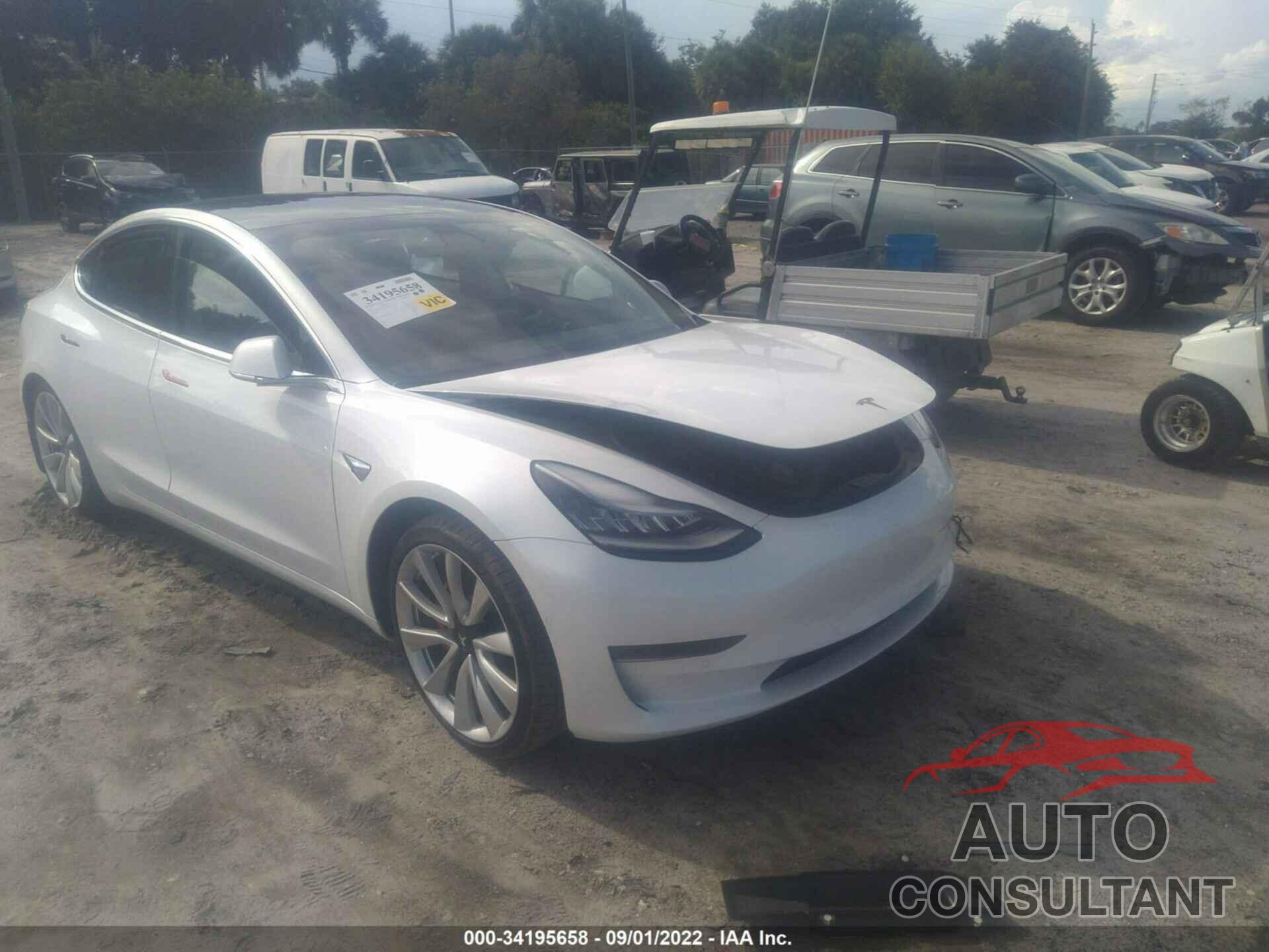 TESLA MODEL 3 2019 - 5YJ3E1EBXKF487176