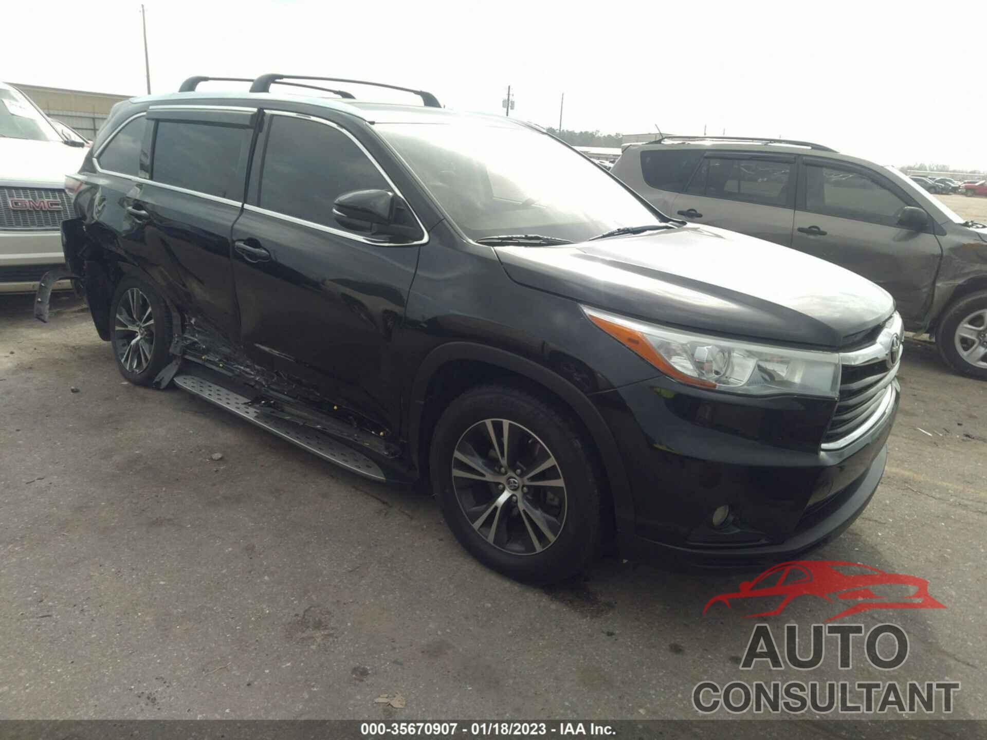 TOYOTA HIGHLANDER 2016 - 5TDKKRFH2GS122841