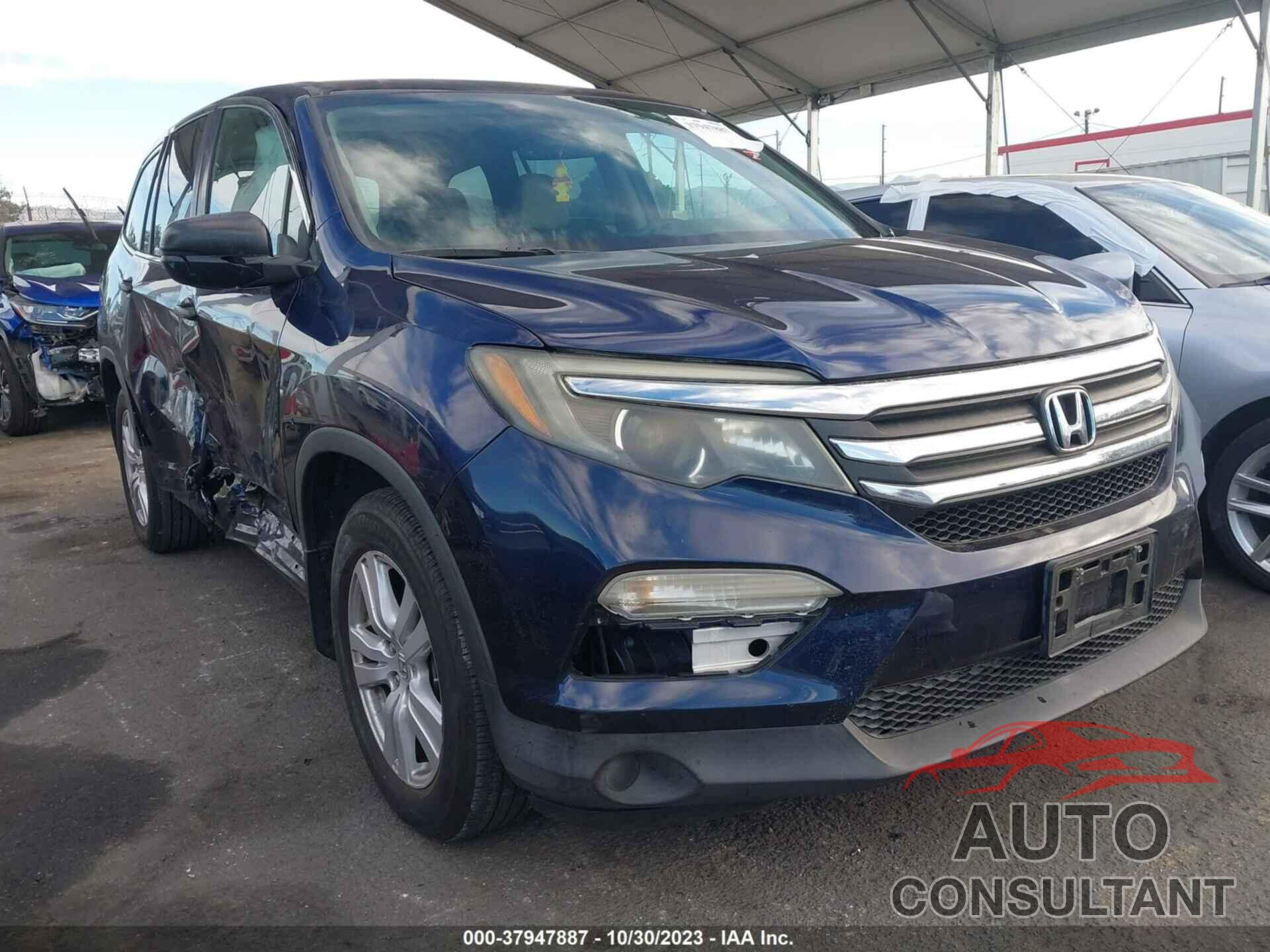 HONDA PILOT 2016 - 5FNYF5H16GB027680