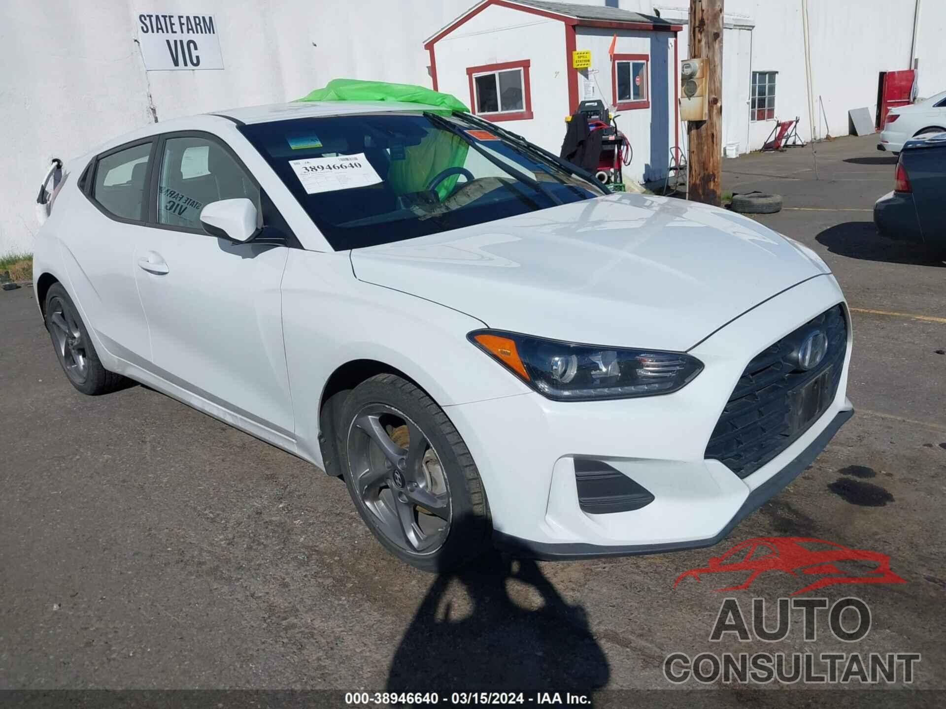 HYUNDAI VELOSTER 2019 - KMHTG6AF0KU018536