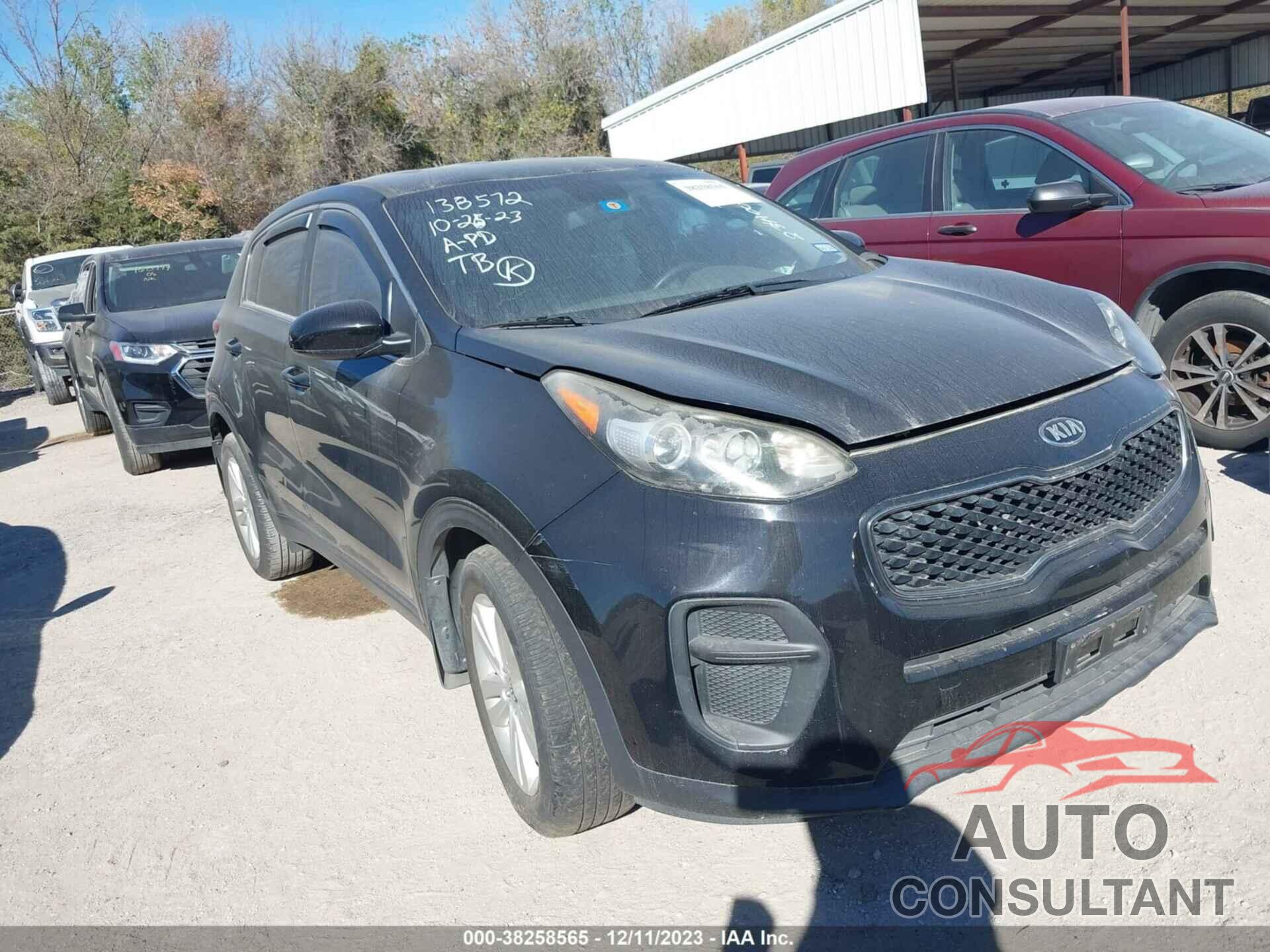 KIA SPORTAGE 2017 - KNDPM3ACXH7234100