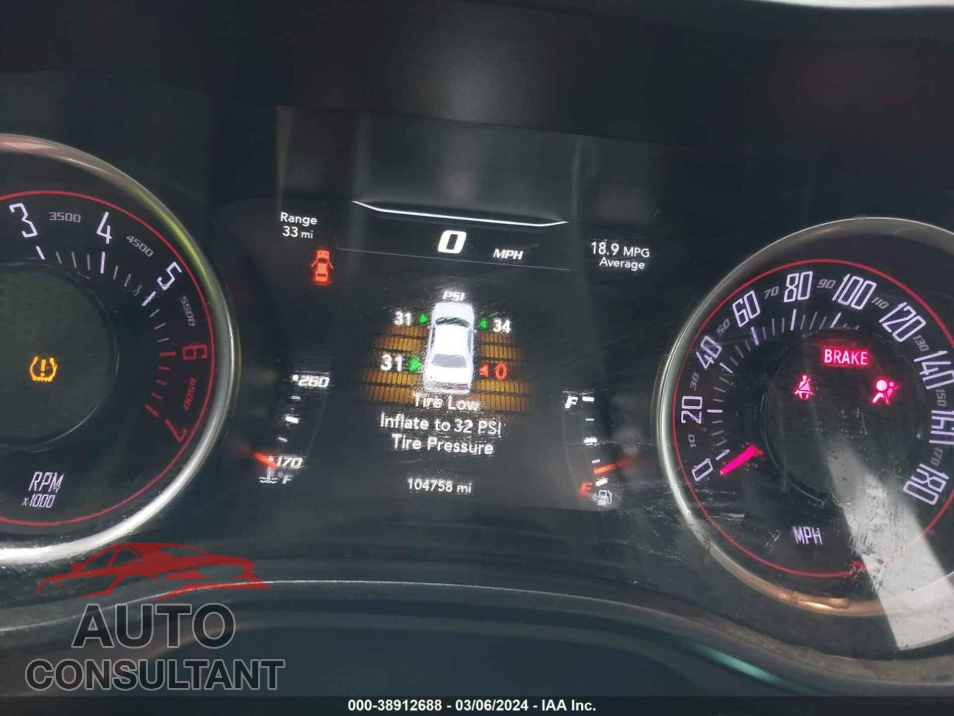 DODGE CHALLENGER 2019 - 2C3CDZFJ3KH741526