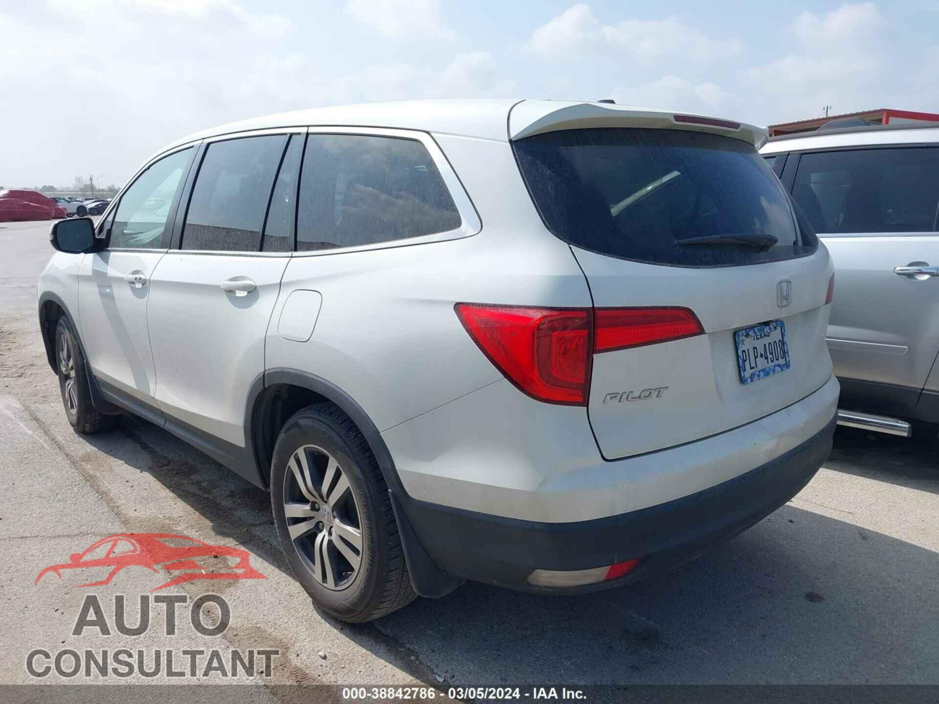 HONDA PILOT 2017 - 5FNYF5H73HB031806
