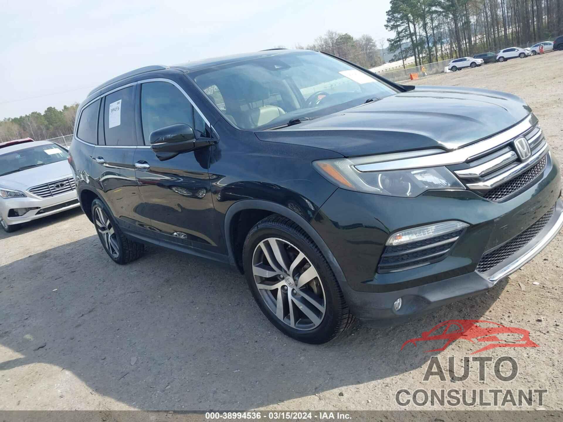 HONDA PILOT 2016 - 5FNYF6H96GB040408