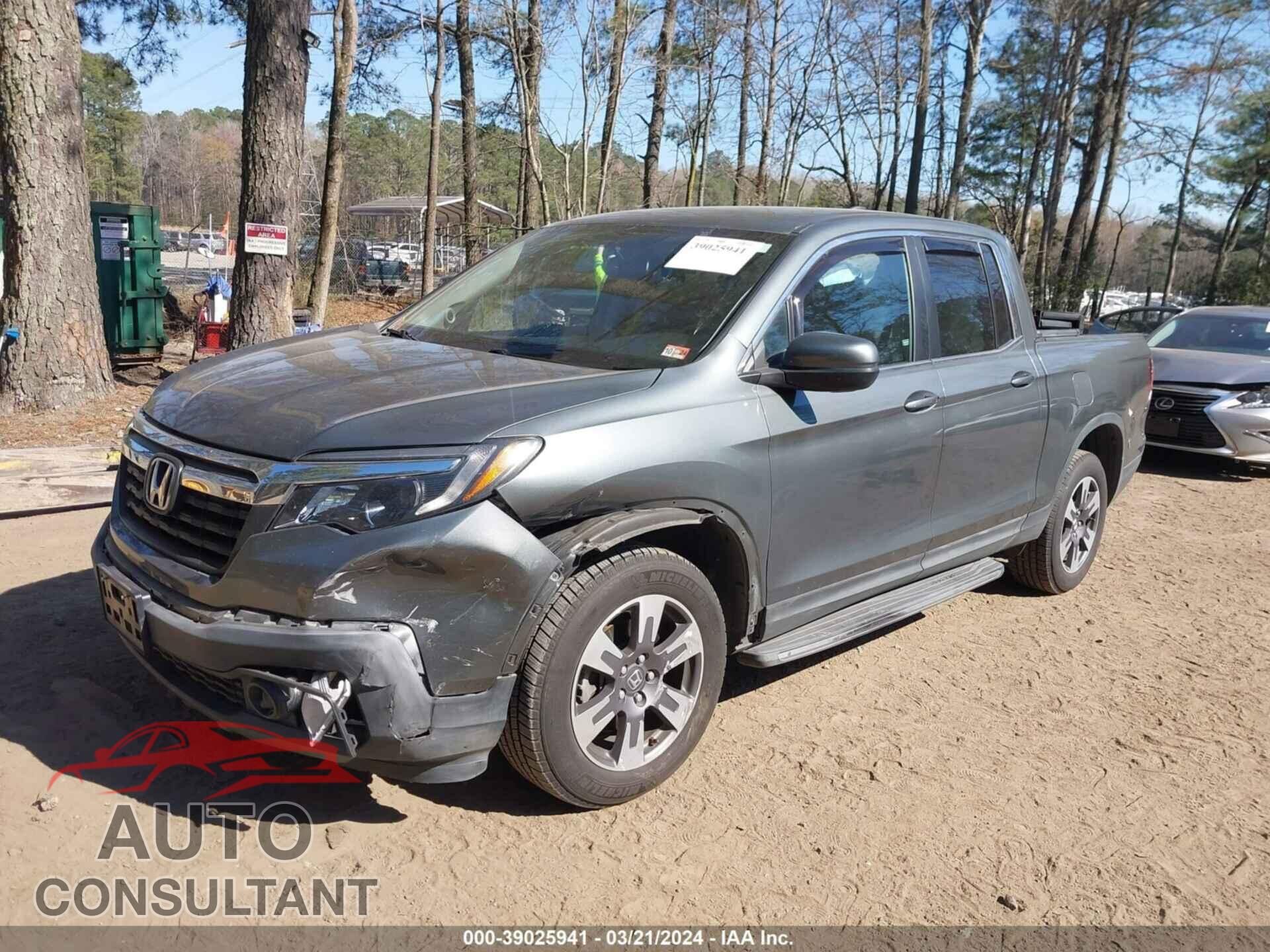 HONDA RIDGELINE 2017 - 5FPYK3F61HB017517