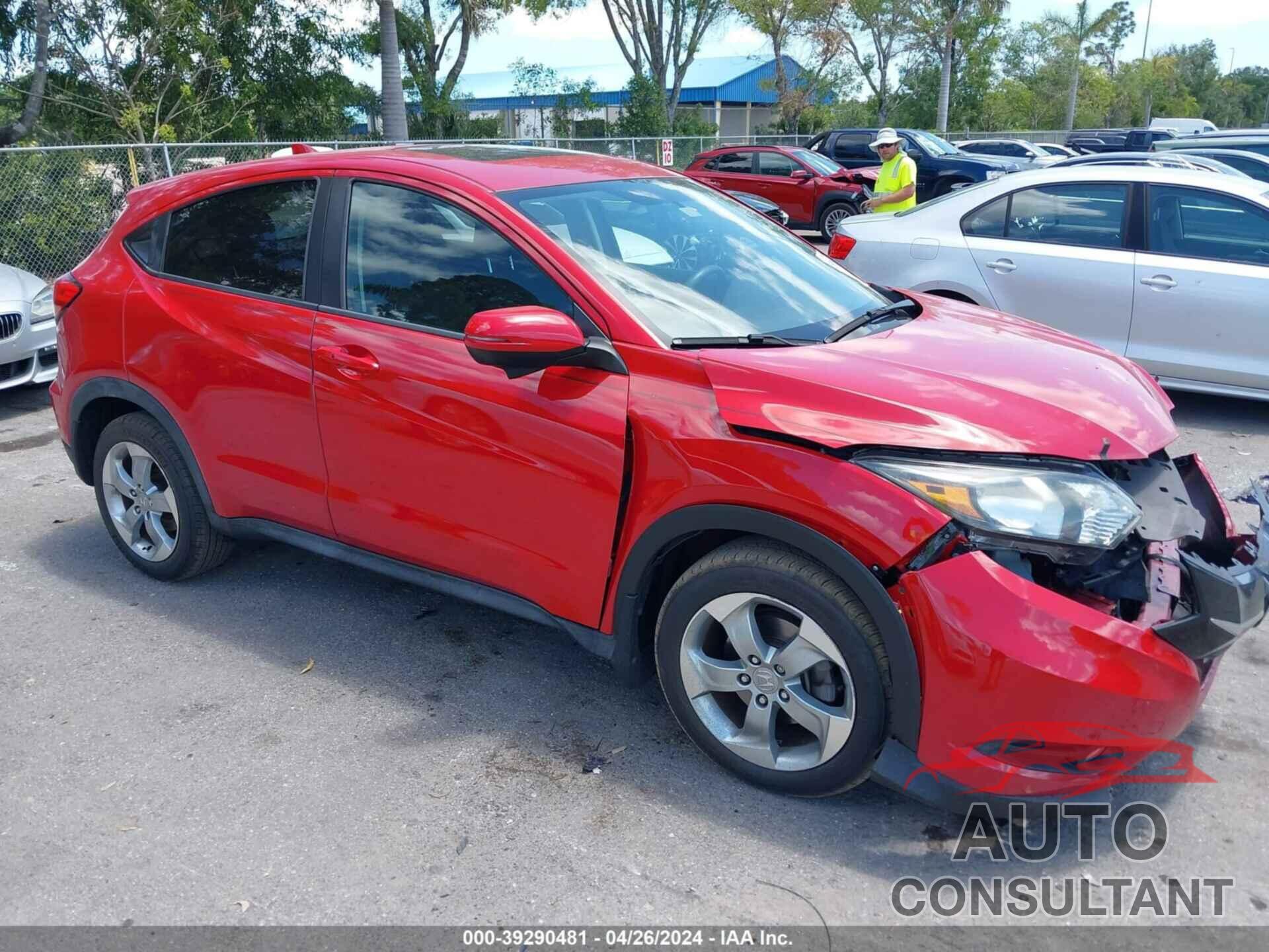 HONDA HR-V 2016 - 3CZRU5H54GM747630