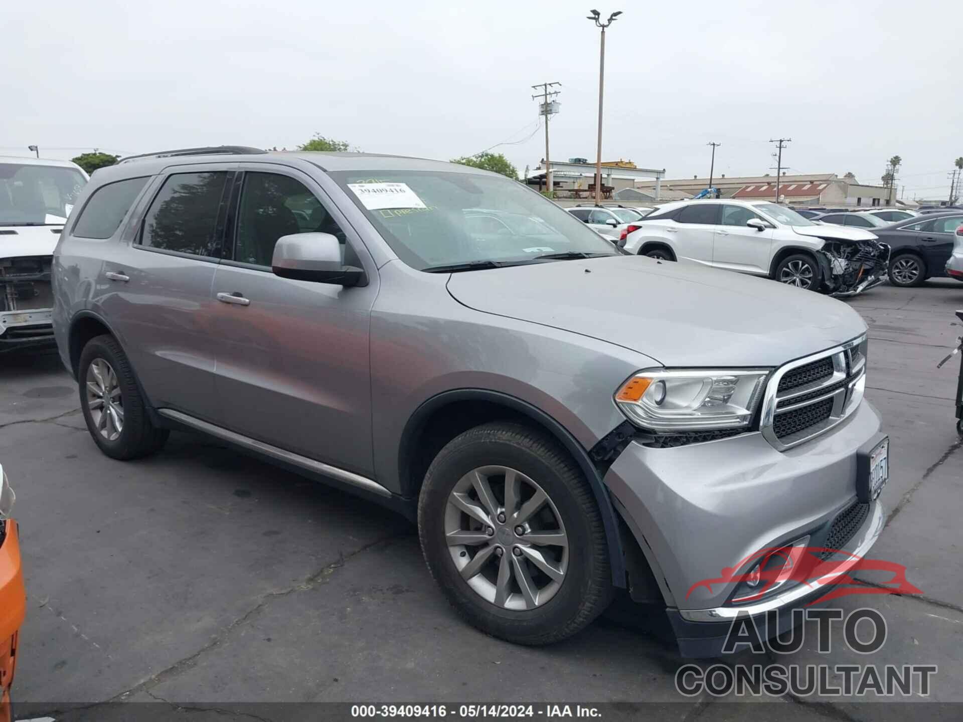 DODGE DURANGO 2017 - 1C4RDJAG4HC881082