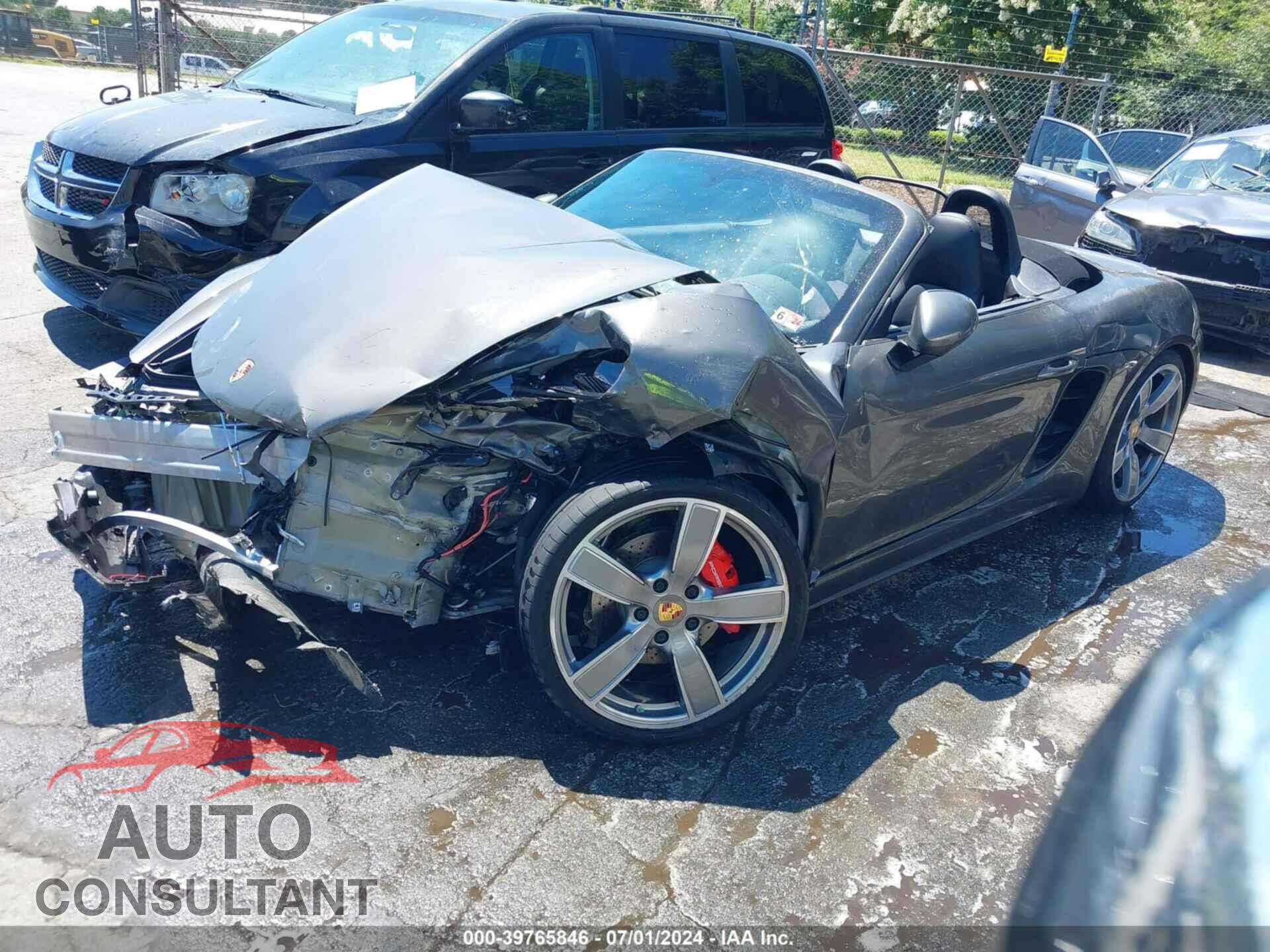 PORSCHE 718 BOXSTER 2017 - WP0CB2A80HS241306