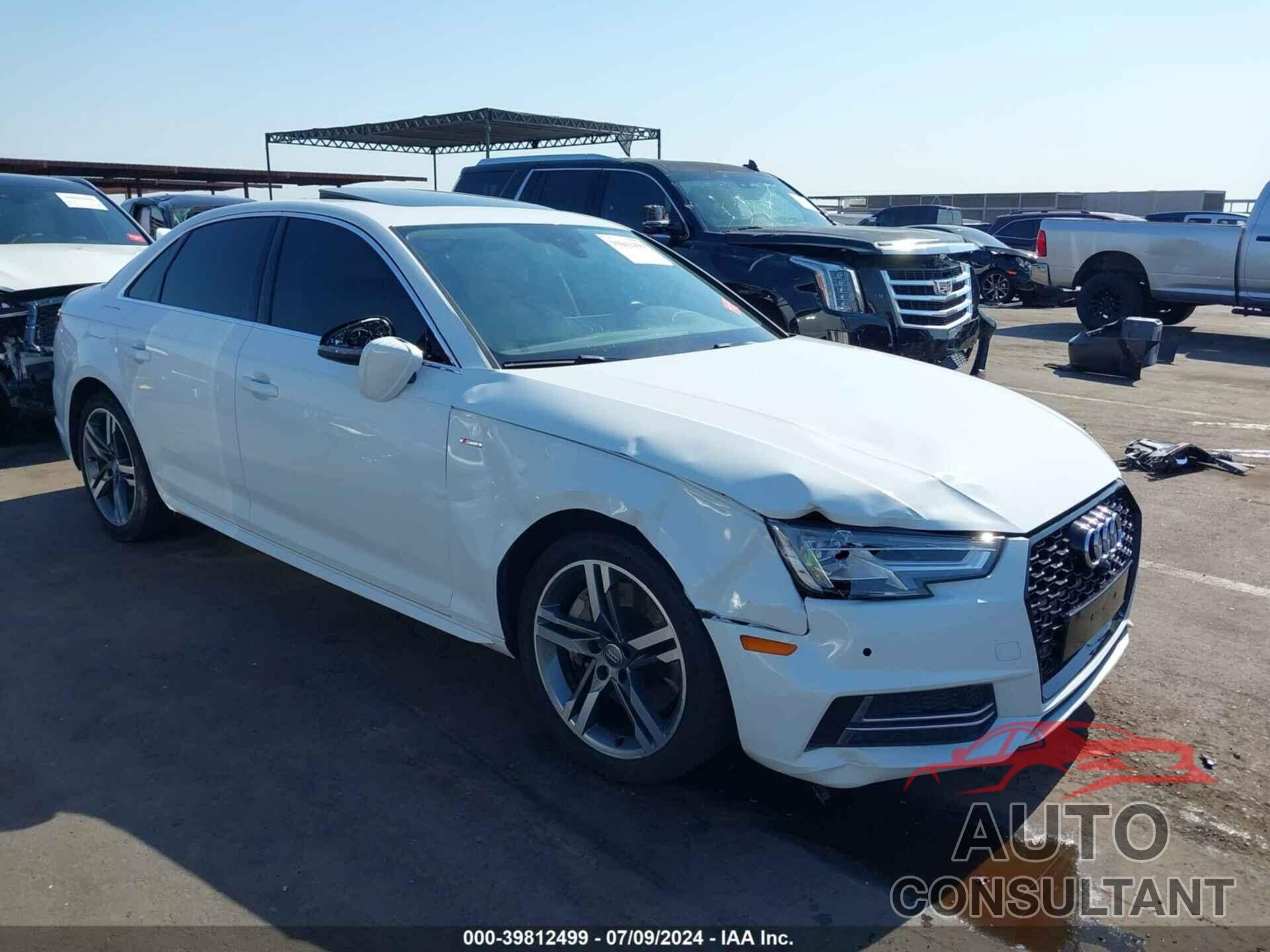 AUDI A4 2017 - WAUENAF49HN060166