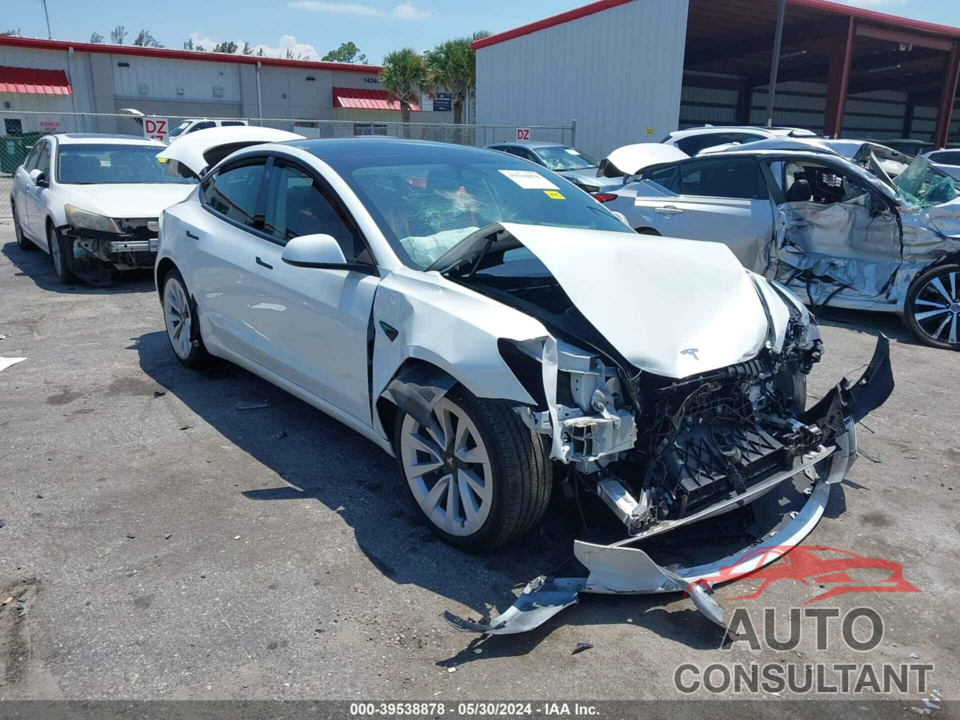 TESLA MODEL 3 2022 - 5YJ3E1EB9NF238047