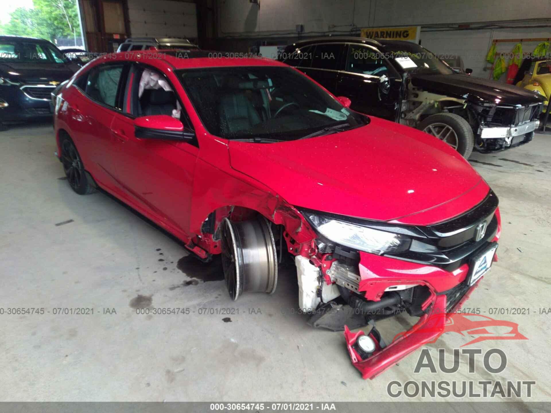 HONDA CIVIC HATCHBACK 2018 - SHHFK7H96JU411047