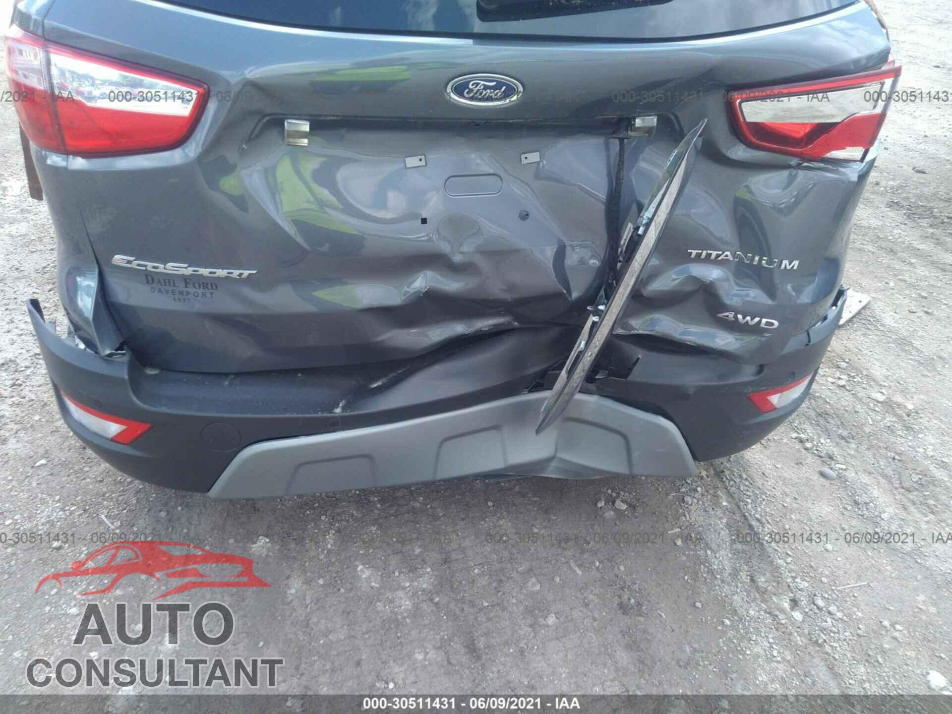 FORD ECOSPORT 2019 - MAJ6S3KL7KC306892