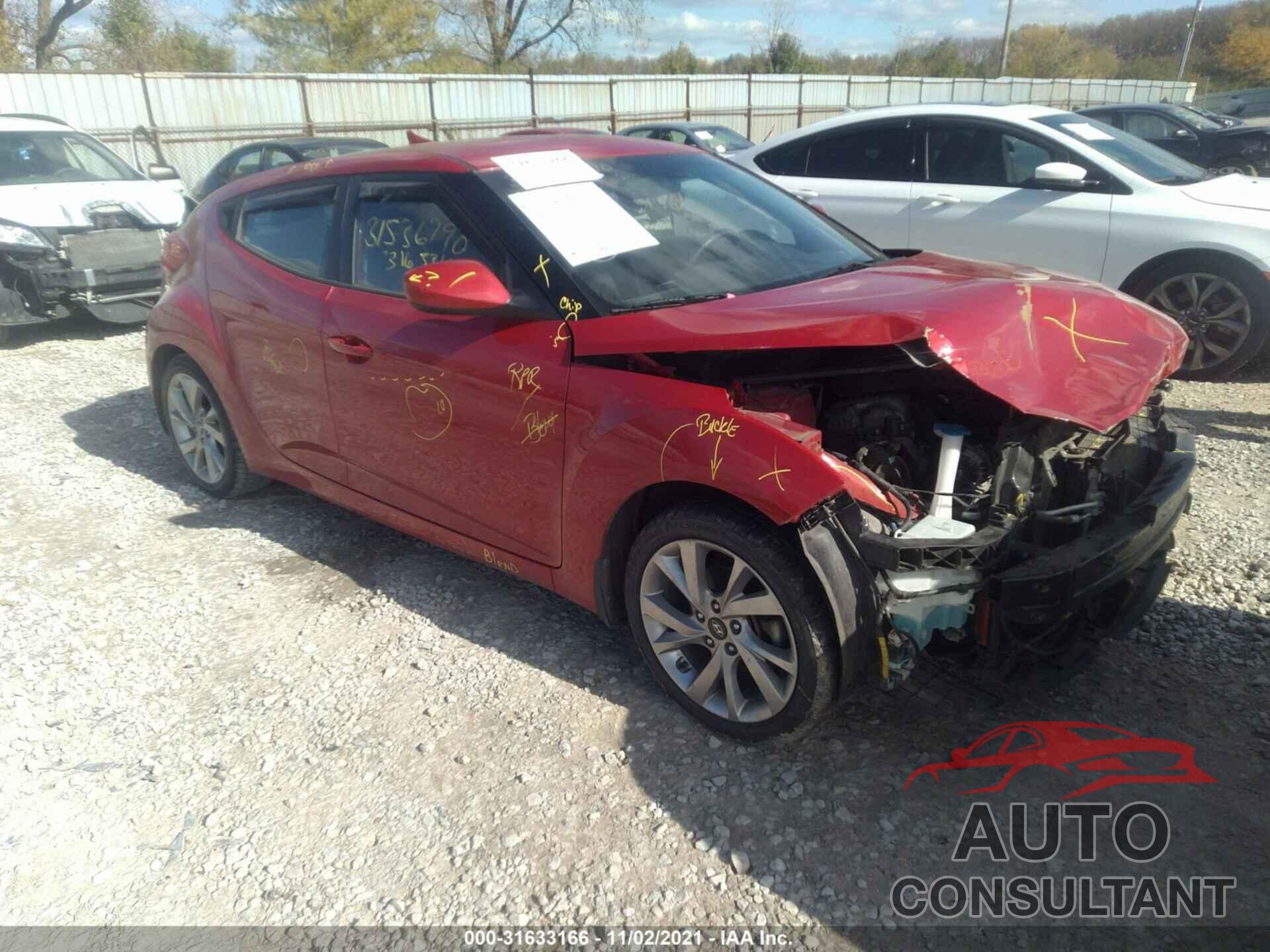 HYUNDAI VELOSTER 2016 - KMHTC6AD9GU264700