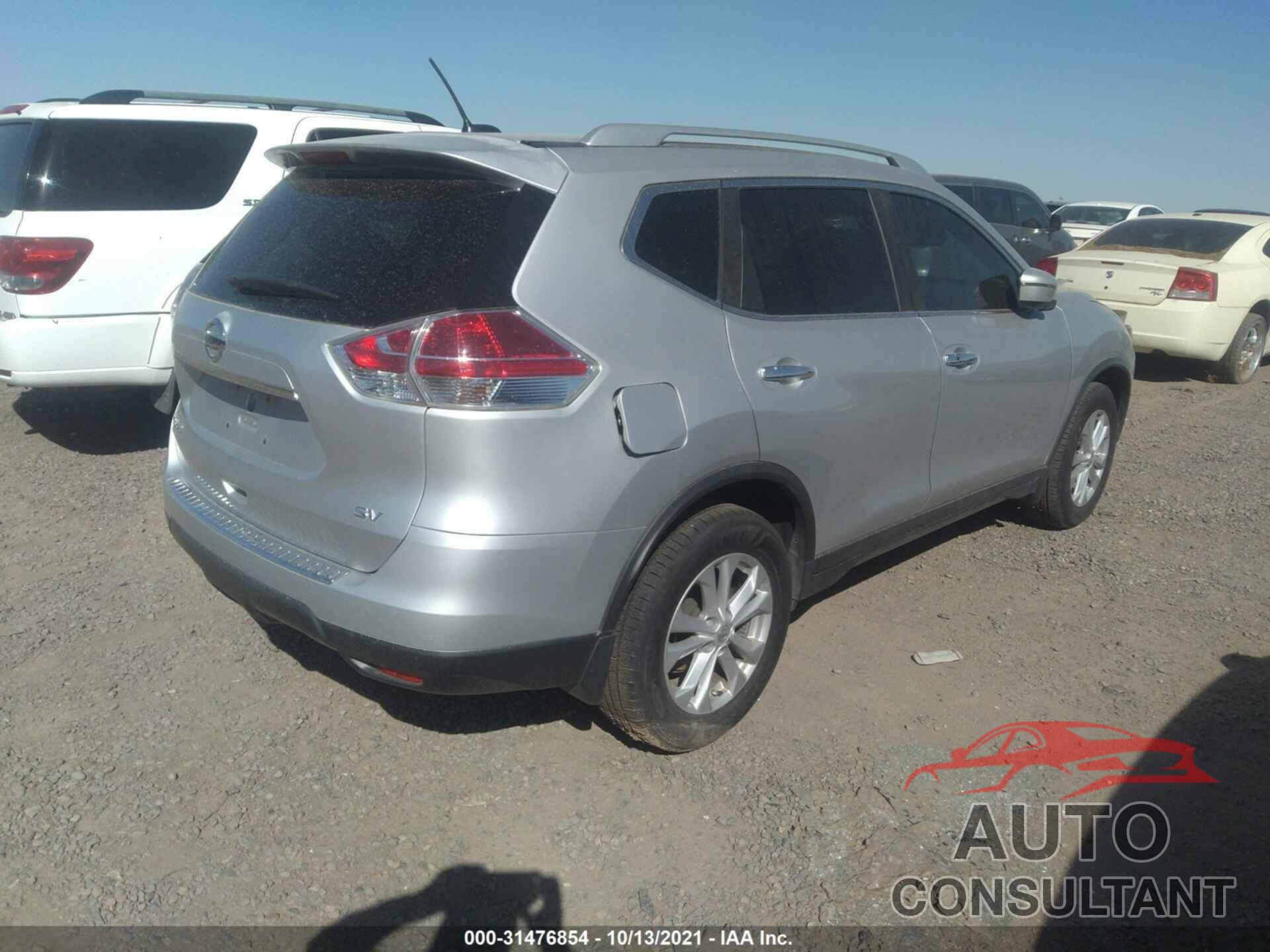 NISSAN ROGUE 2016 - KNMAT2MT6GP609266