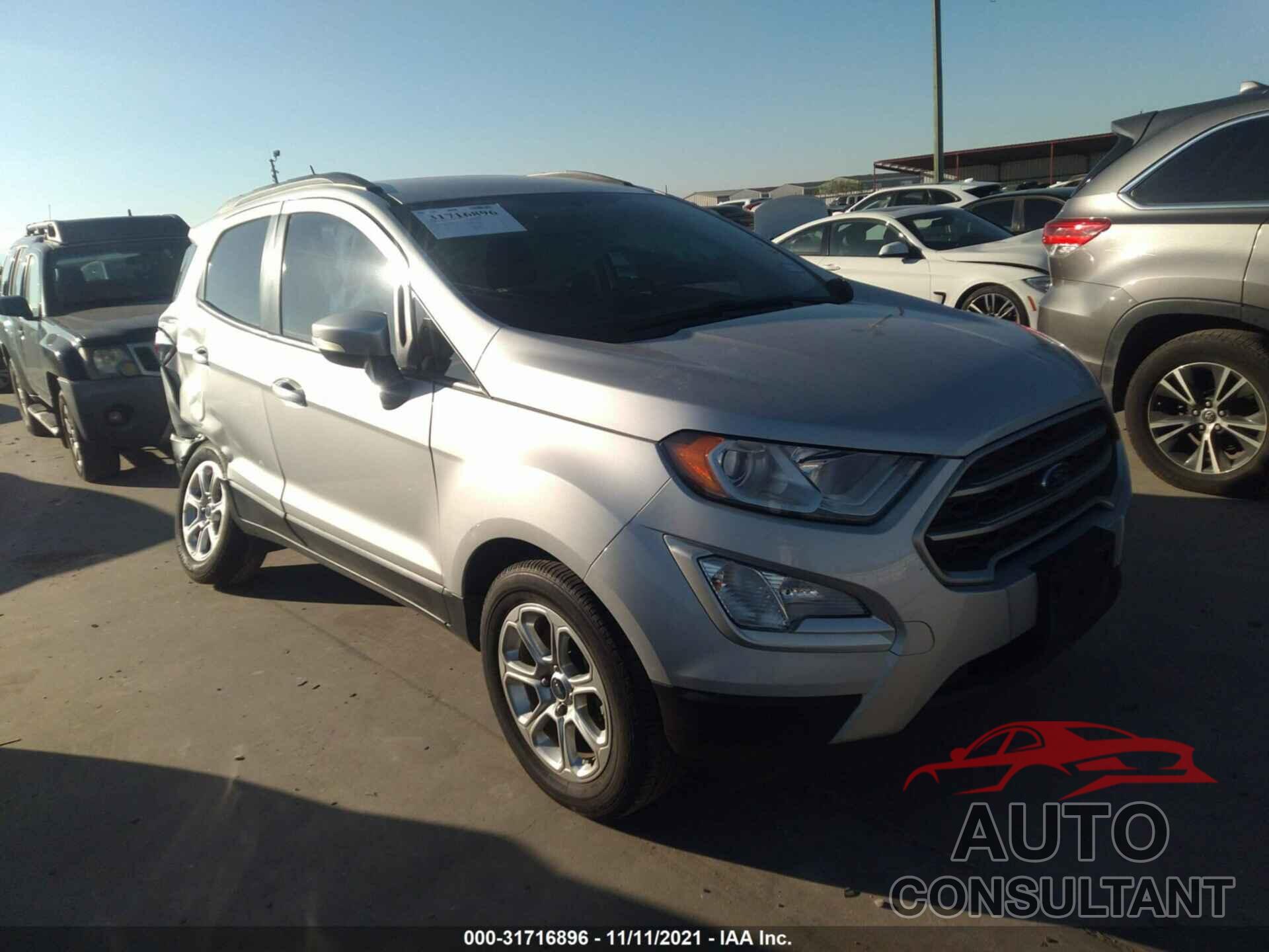 FORD ECOSPORT 2018 - MAJ3P1TE0JC185596